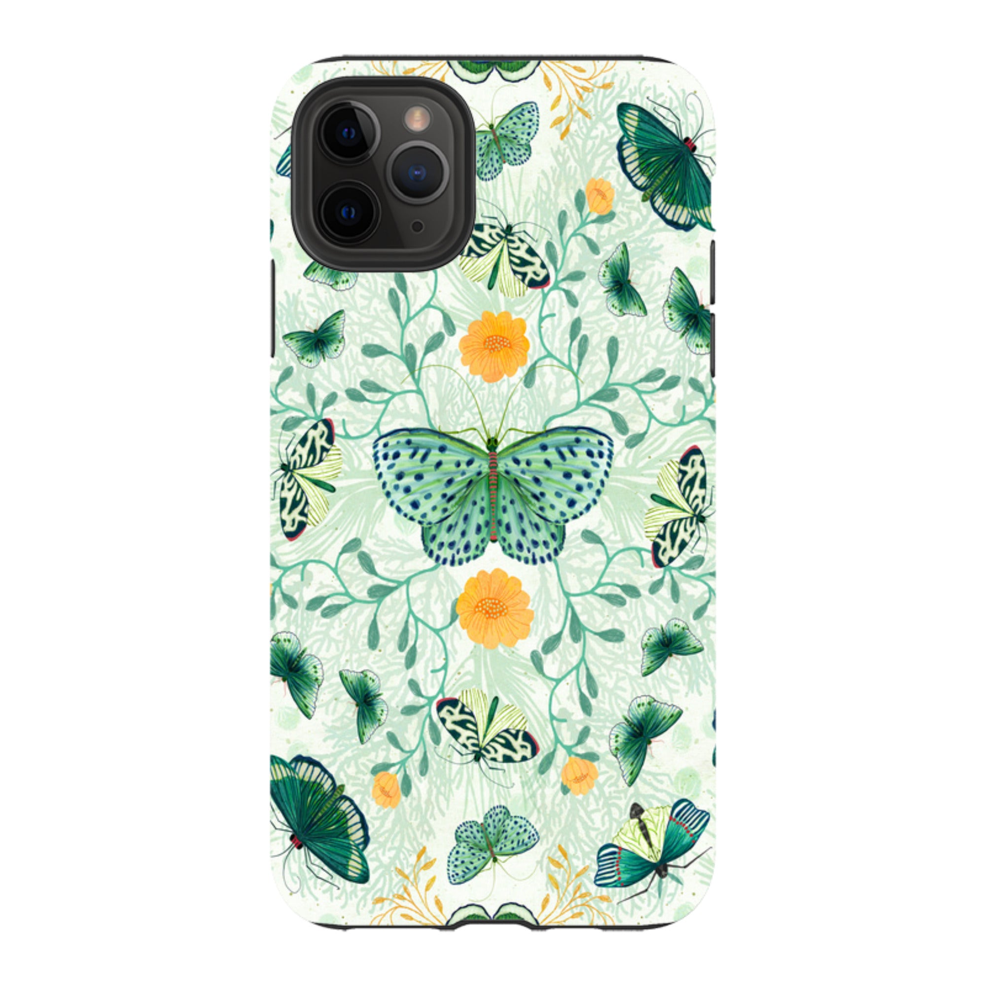 iPhone Tough Case - Medium Moths 1 By Katherine Quinn