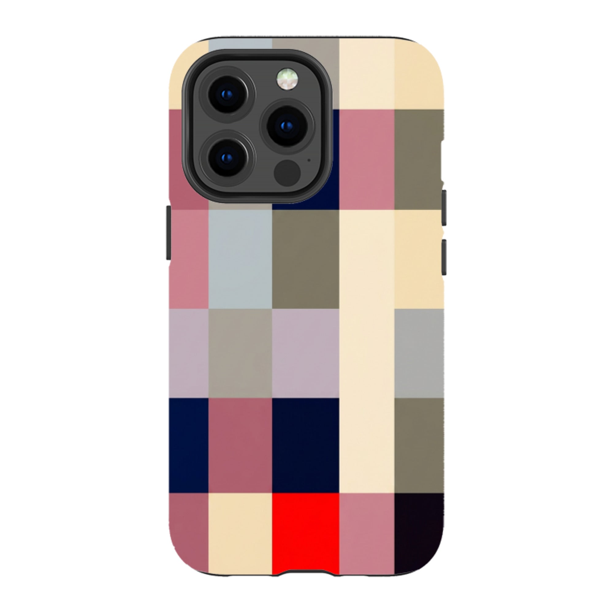 iPhone MagSafe Tough Case - Retro Plaid