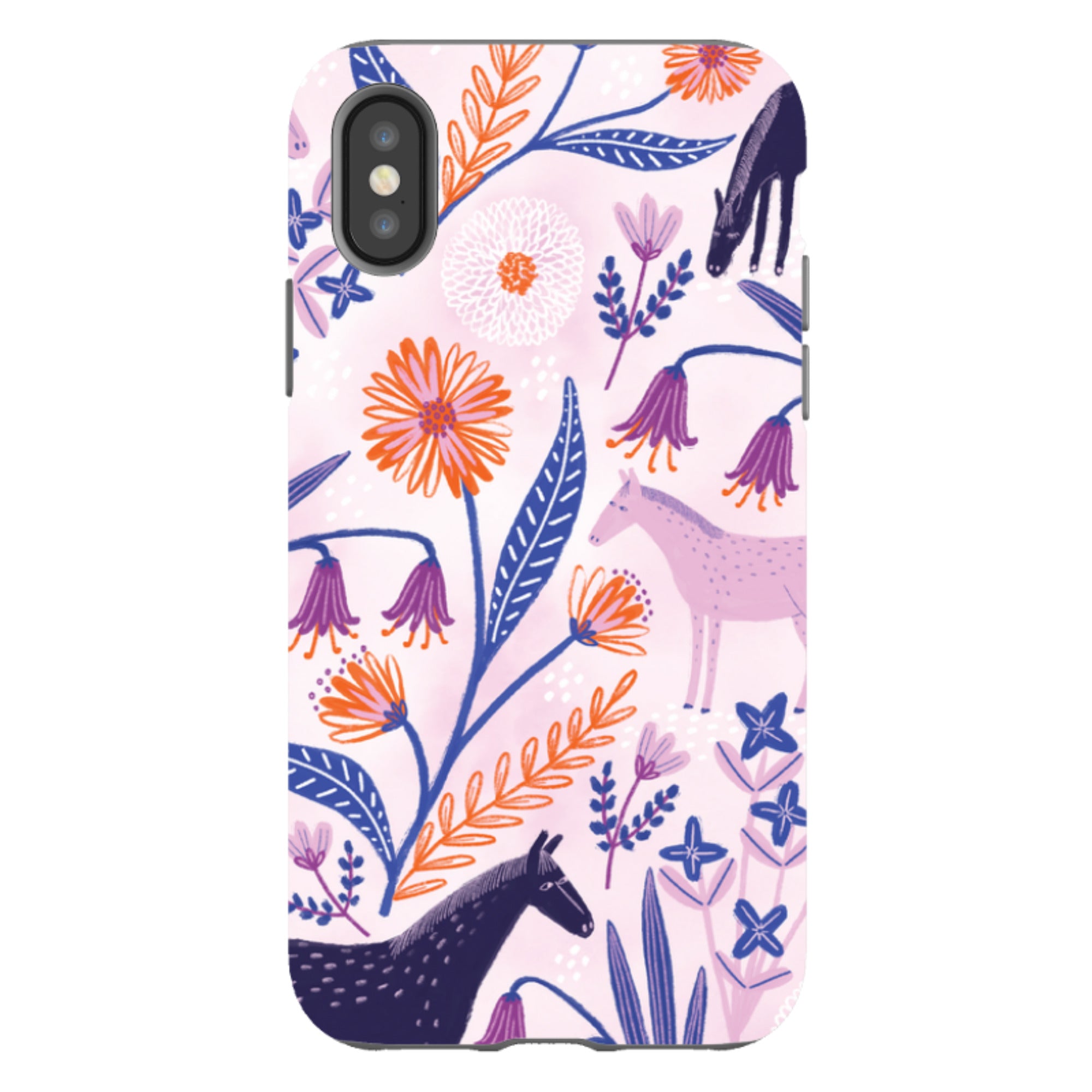 iPhone Tough Case - Wild Ponies By Lee Foster Wilson