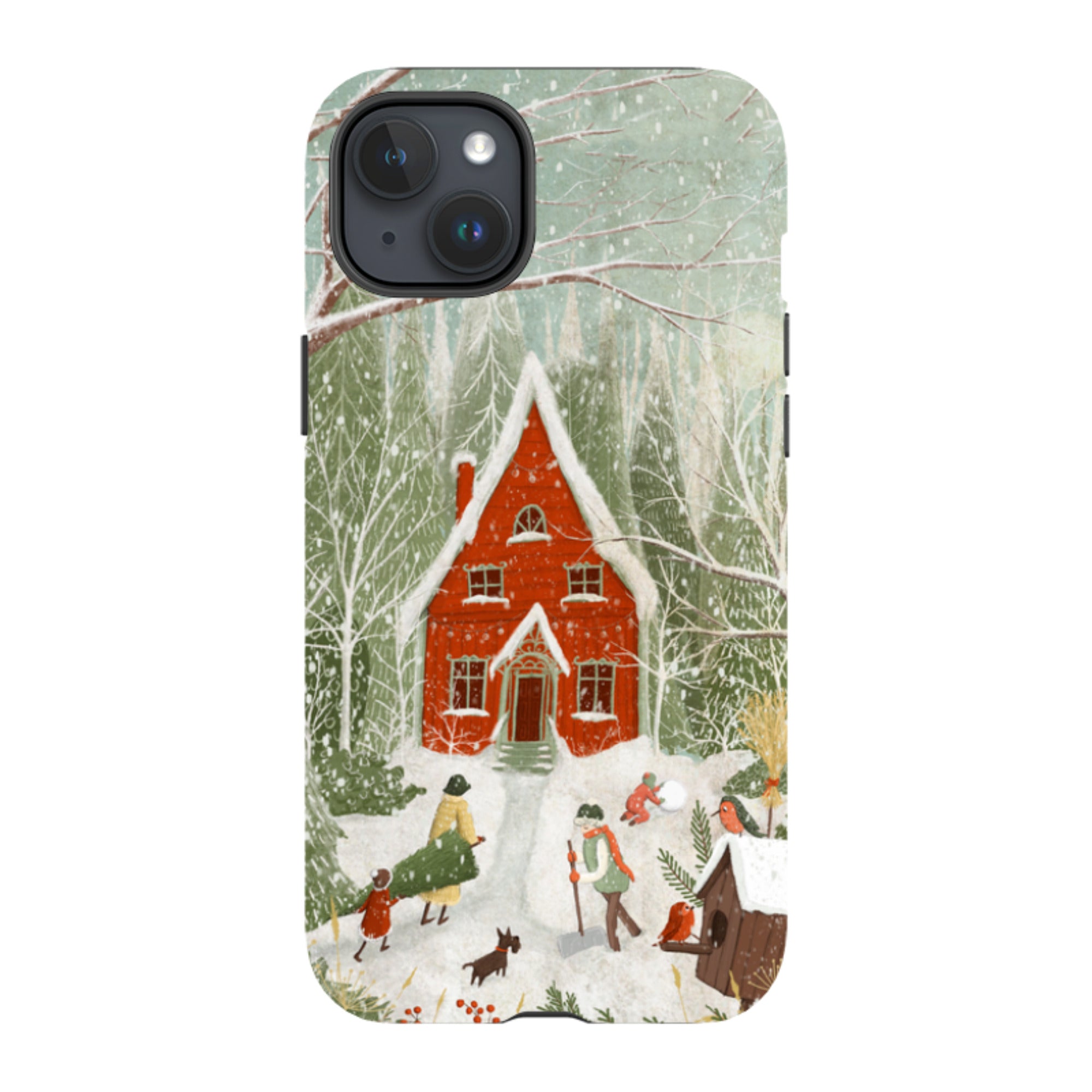 iPhone Tough Case -Christmas Garden Day By Maja Lindberg