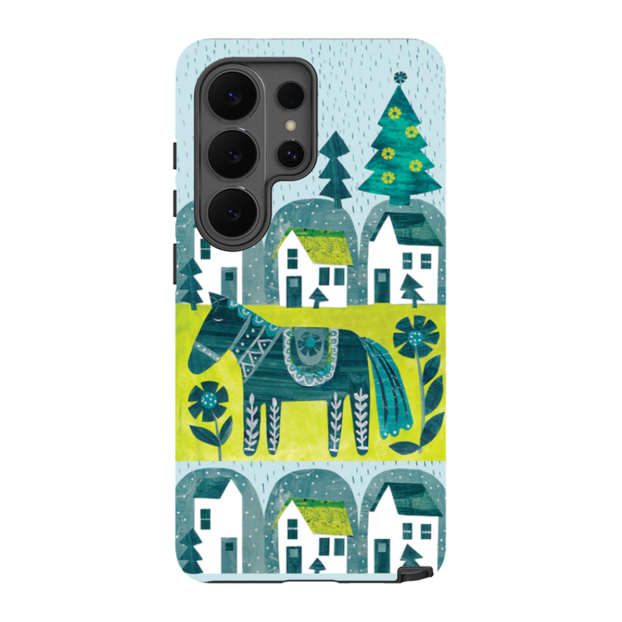 Samsung Tough Case - Winter Dala Horse By Tracey English