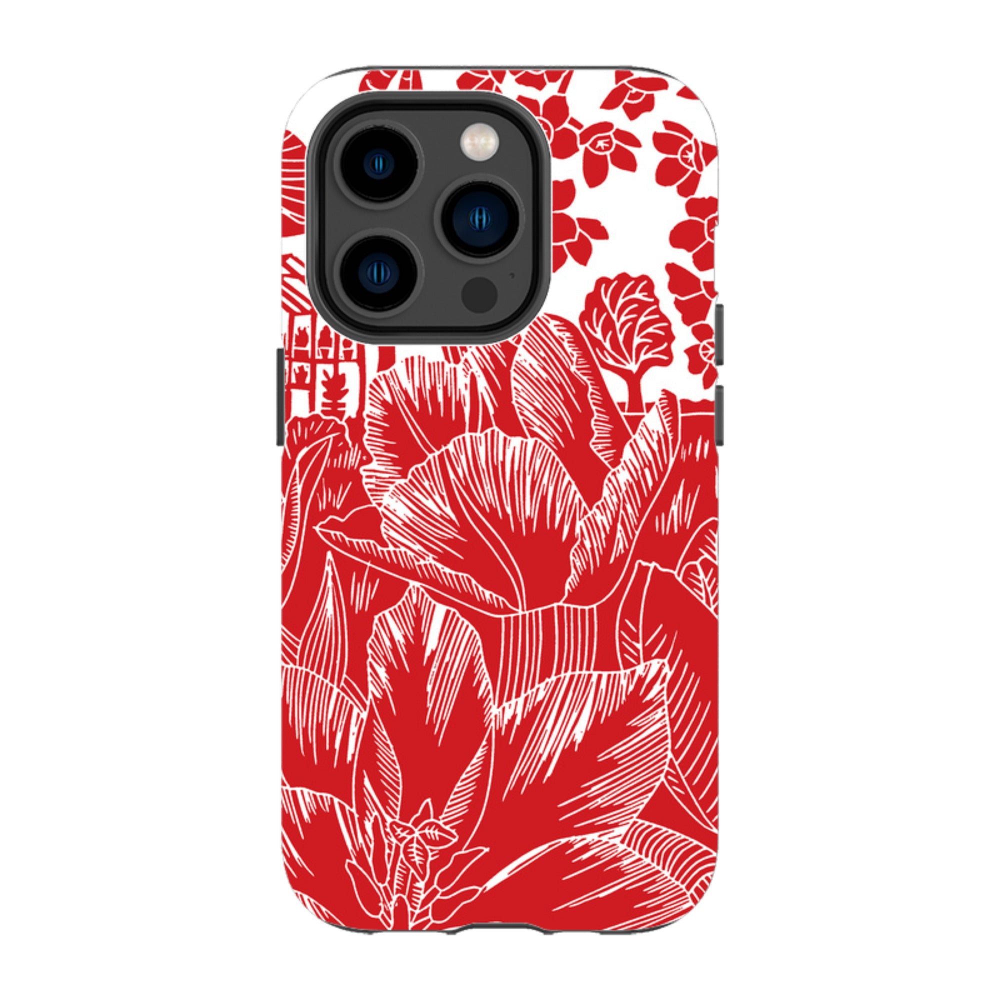 iPhone Tough Case - Tulip Silhouette By Kate Heiss