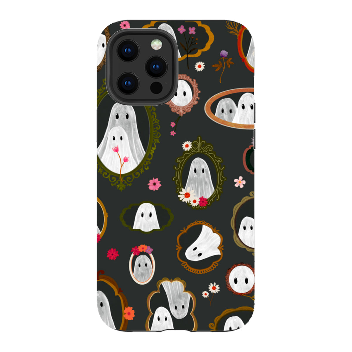 iPhone Tough Case - Framed Ghosts - Charcoal By Katherine Quinn