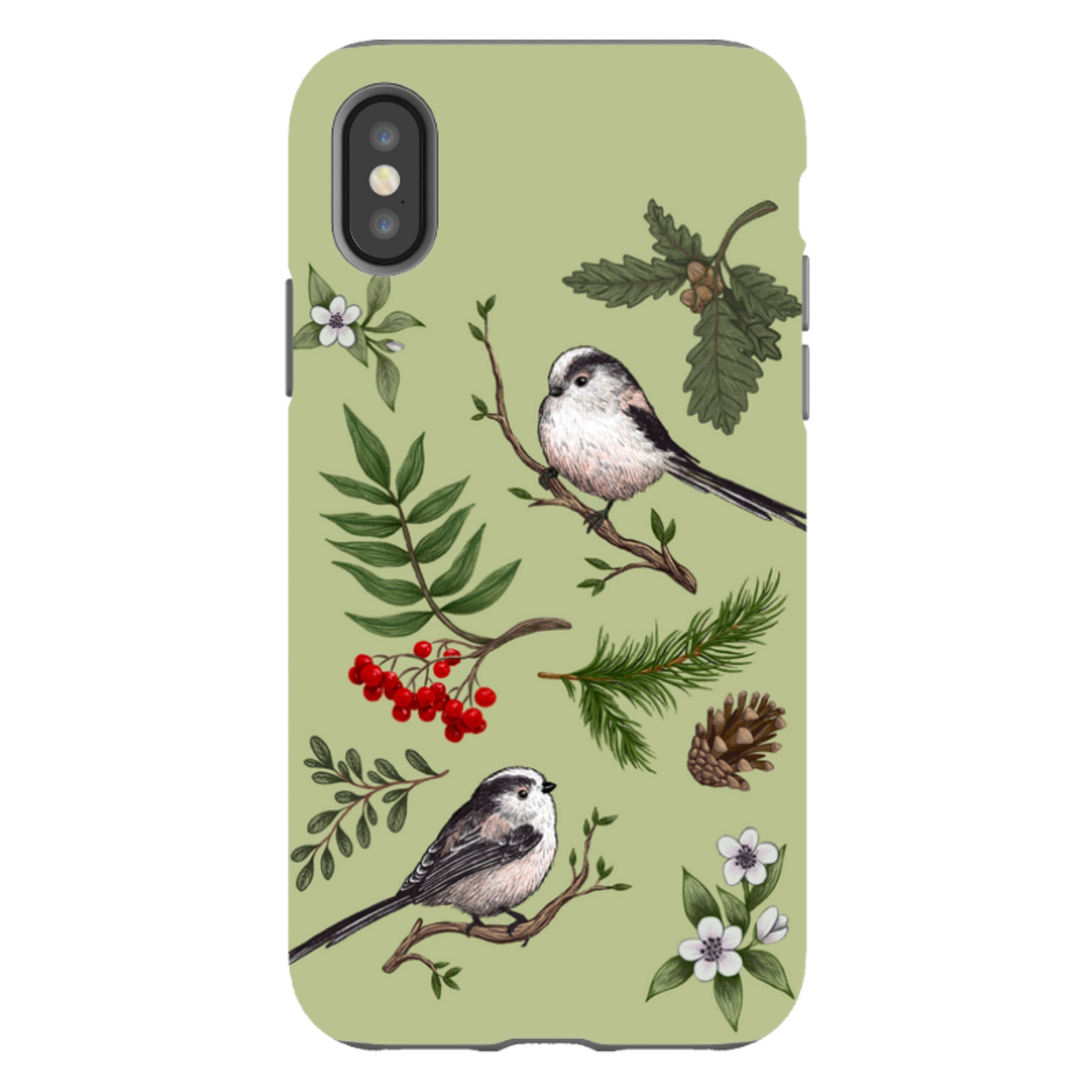 iPhone Tough Case - Longtail Tits By Anna Stead