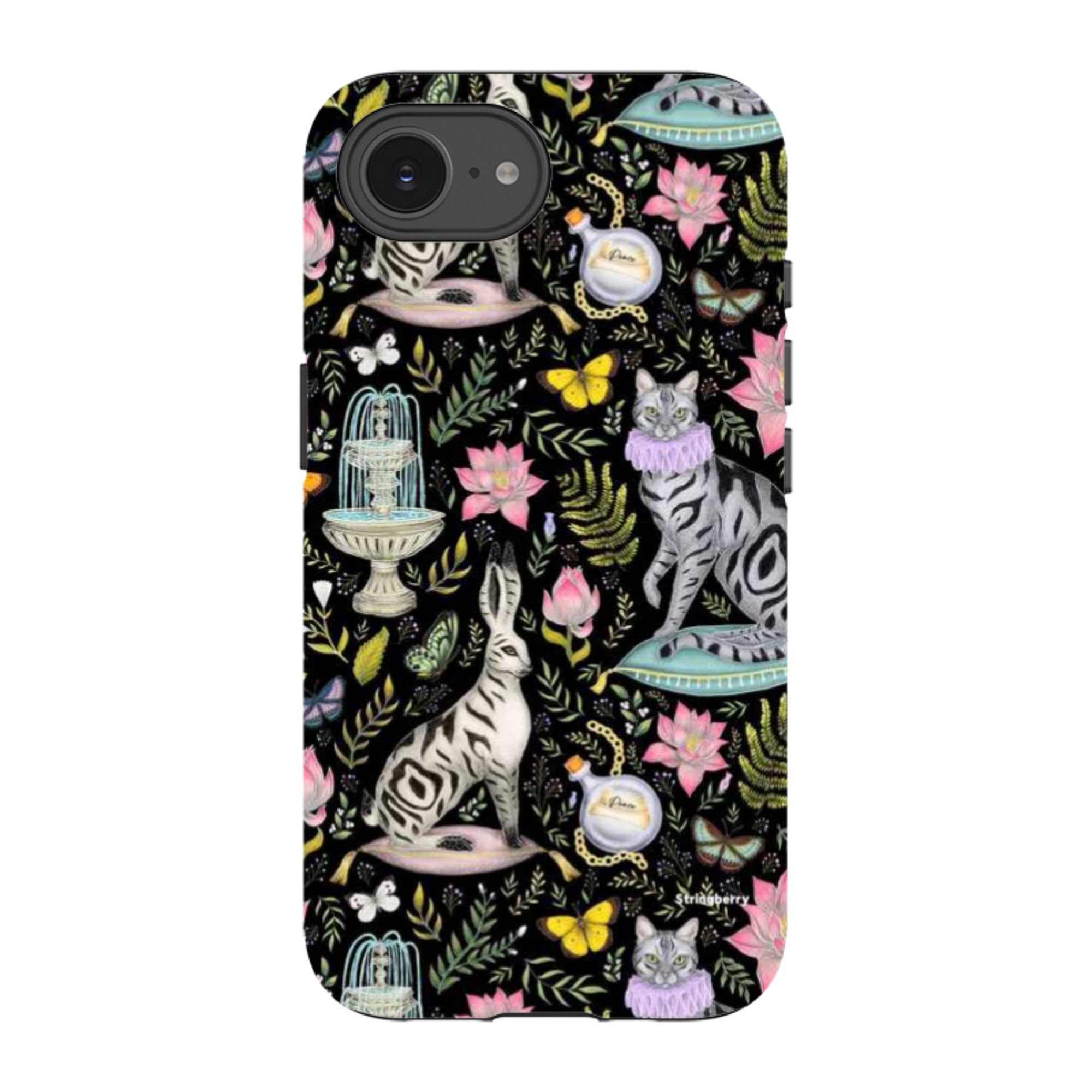 iPhone Tough Case - Lotus Garden By Catherine Rowe