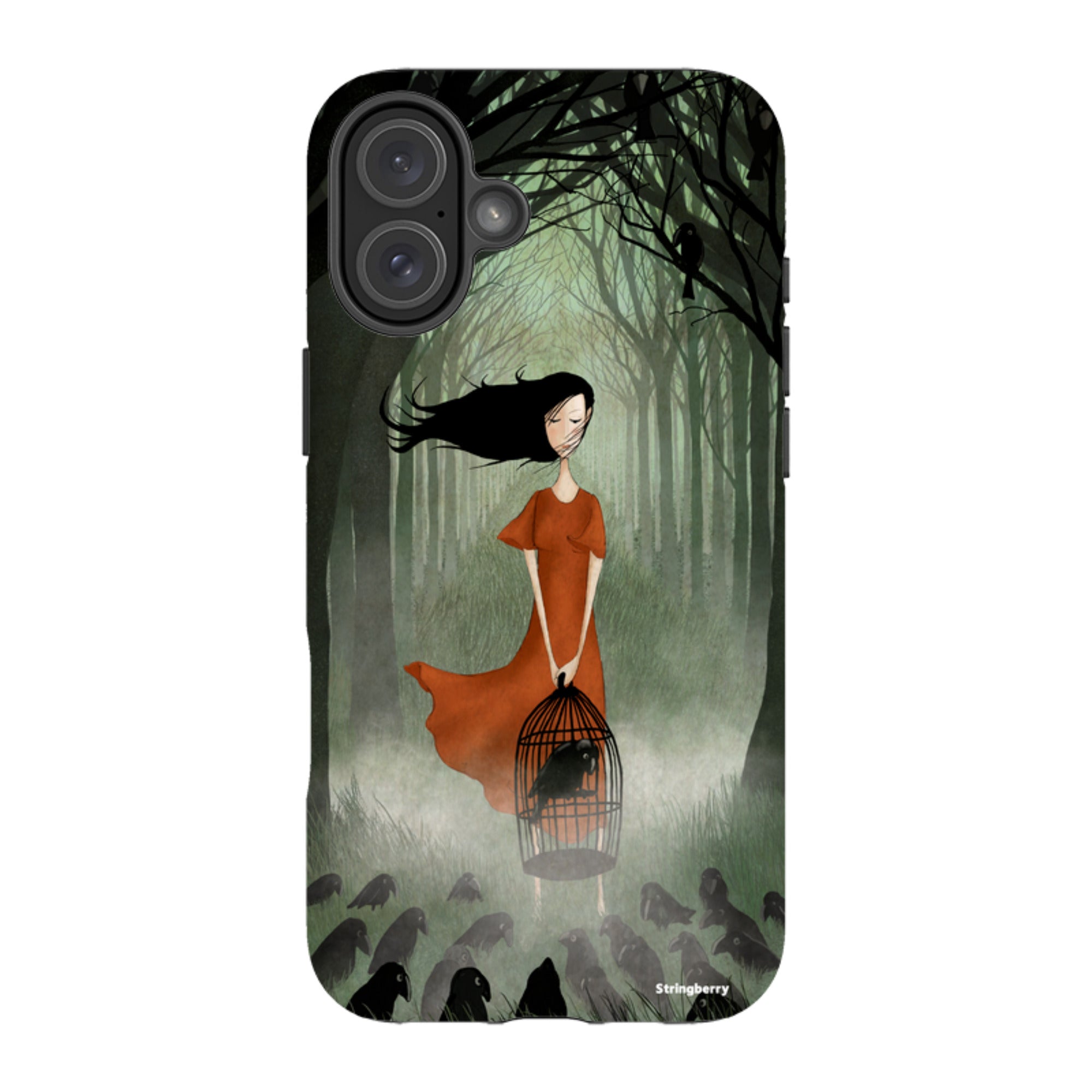 iPhone Tough Case - The Raven Girl By Maja Lindberg