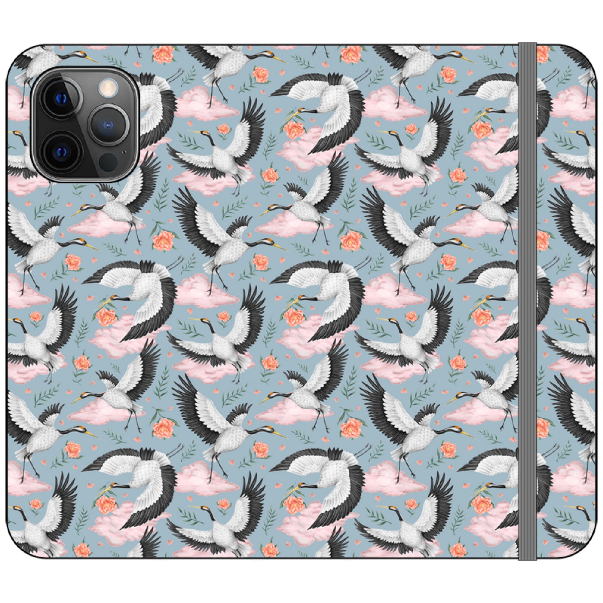 Flight of the Cranes Wallet Case By Catherine Rowe
