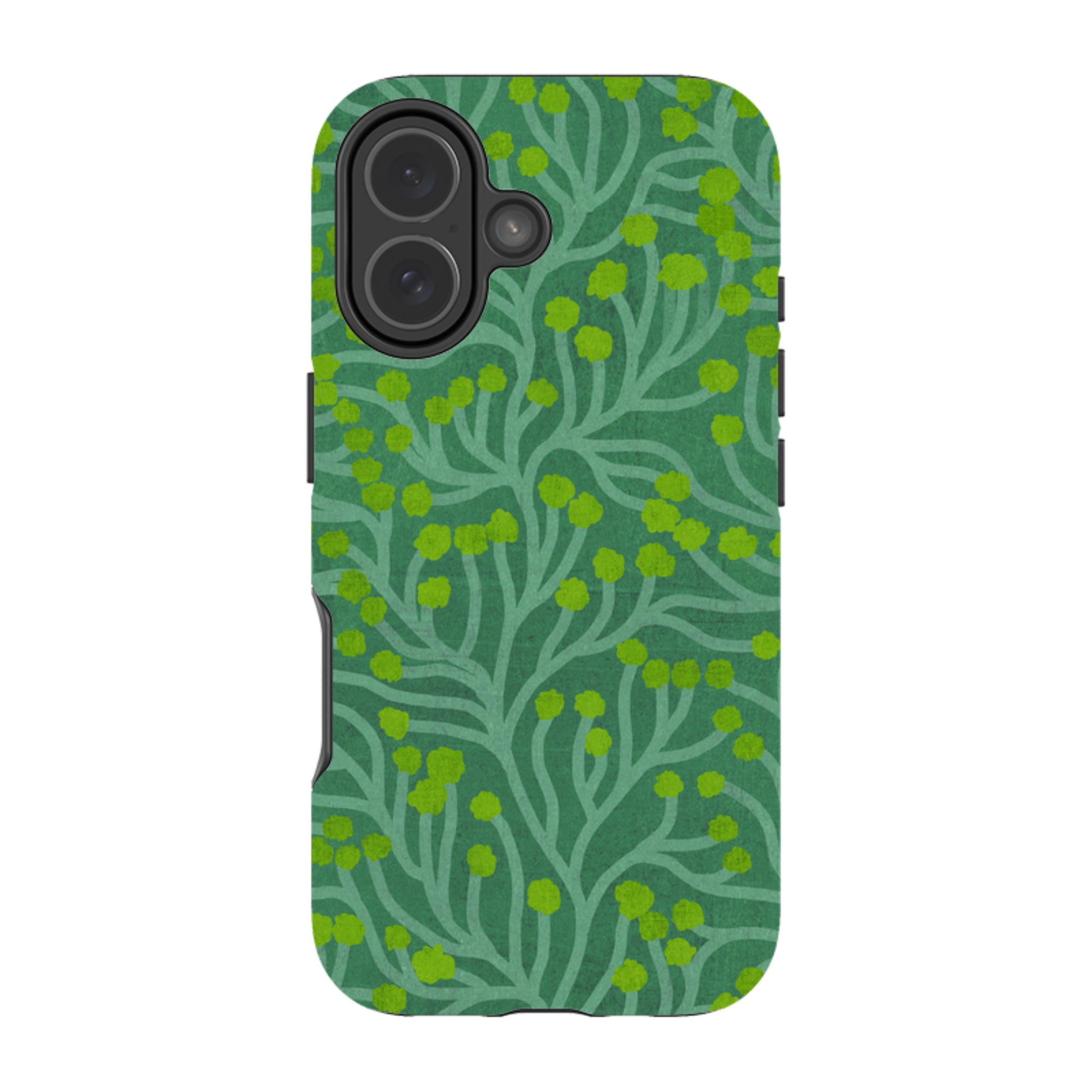 iPhone MagSafe Tough Case - Vine Green and Teal By Katherine Quinn