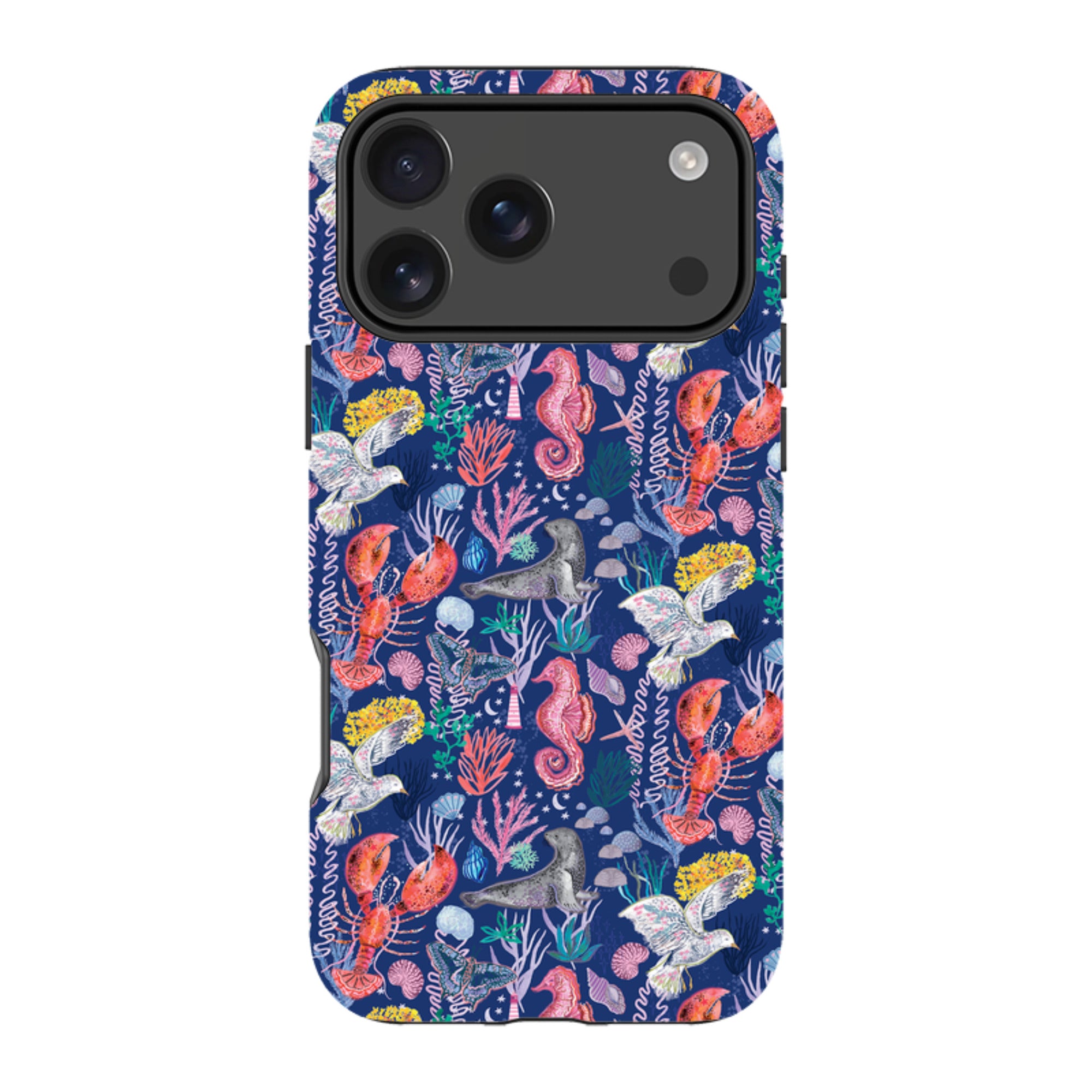 iPhone MagSafe Tough Case - Coastline Pattern C By Emma Frances Grant