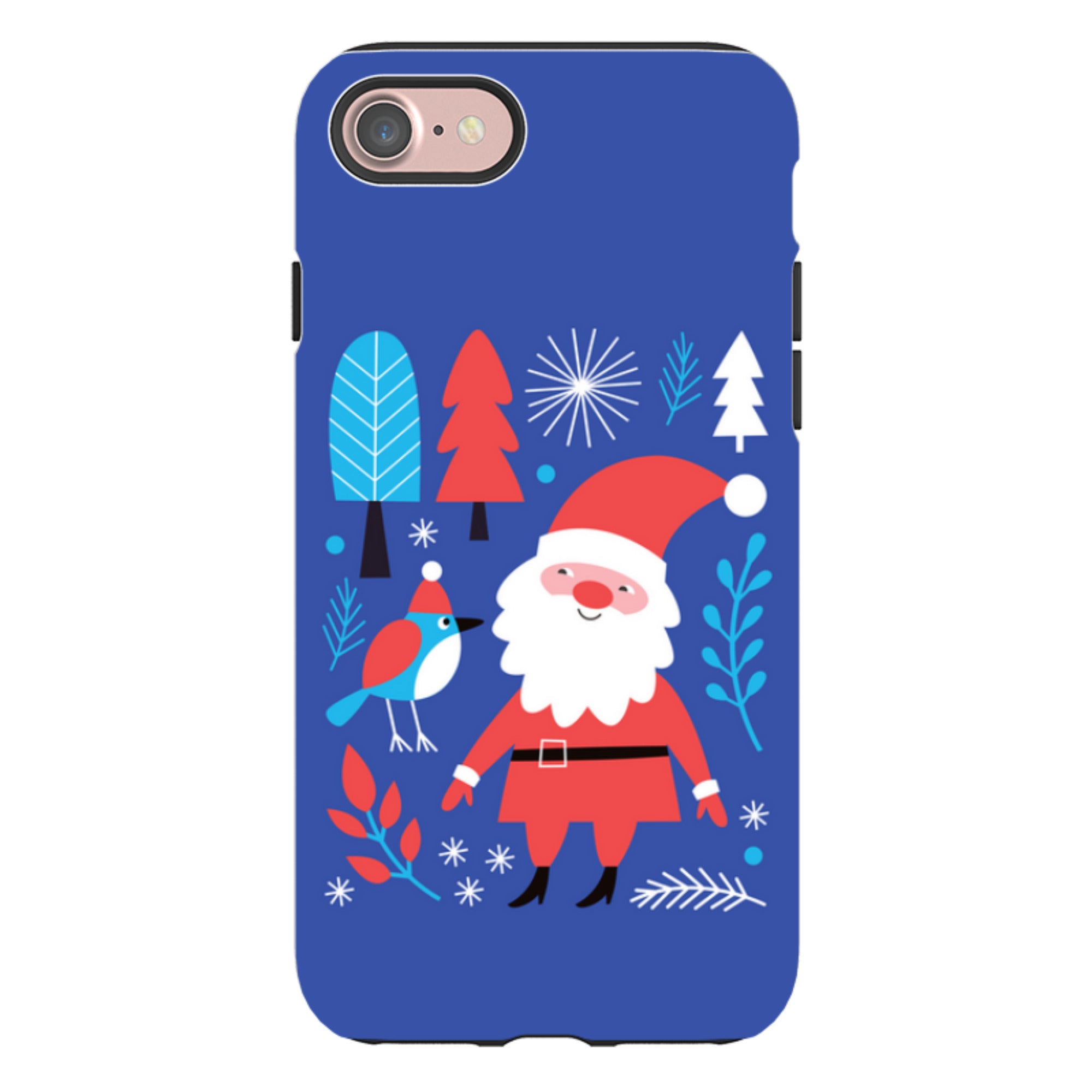 iPhone Tough Case - Santa And Bird