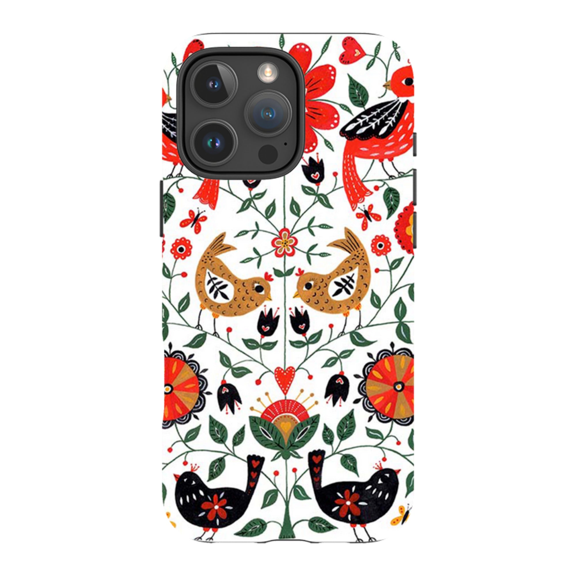 iPhone MagSafe Tough Case -  Birds and Florals By Suzy Taylor