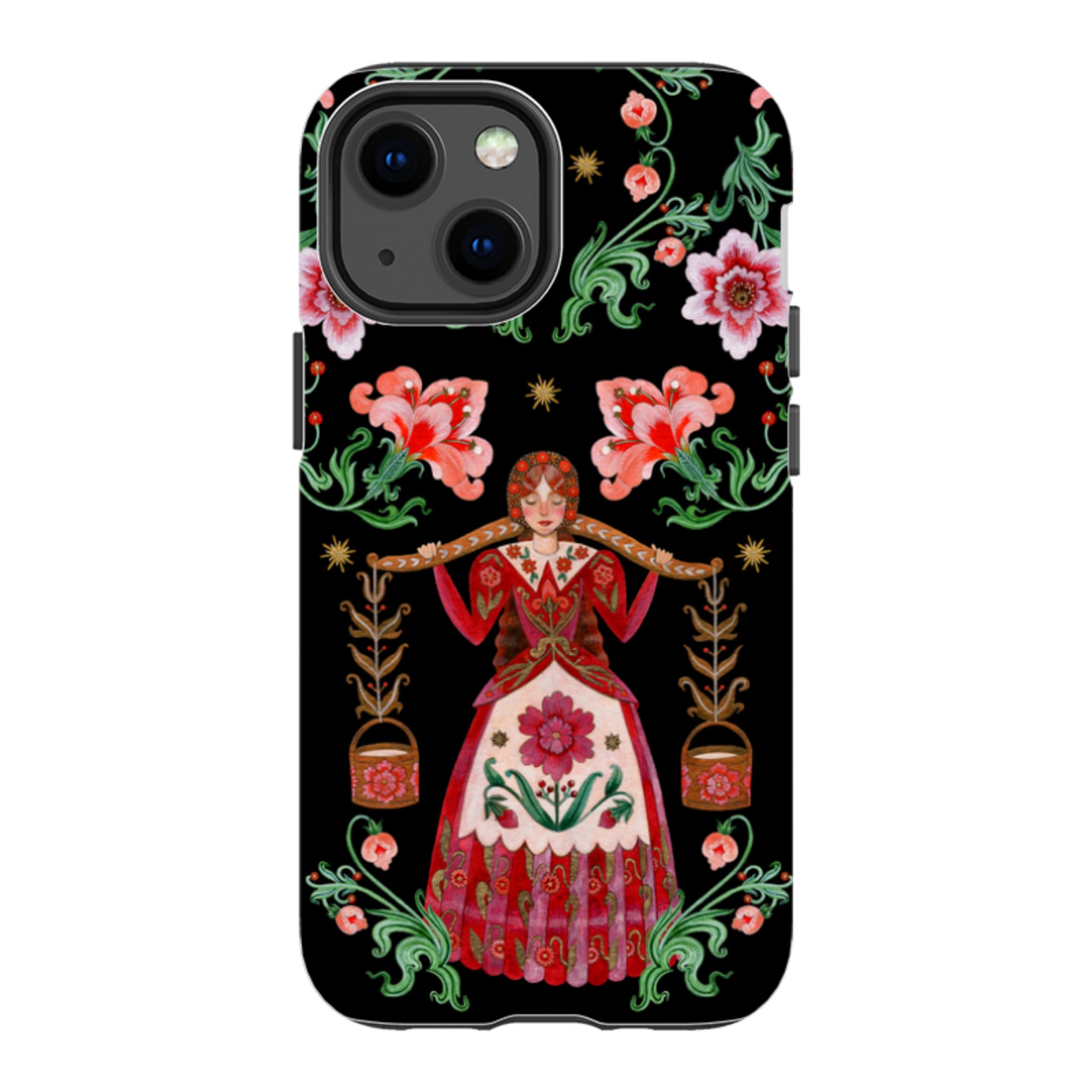 iPhone Tough  Case - Eight Maids A Milking By Maria Matos