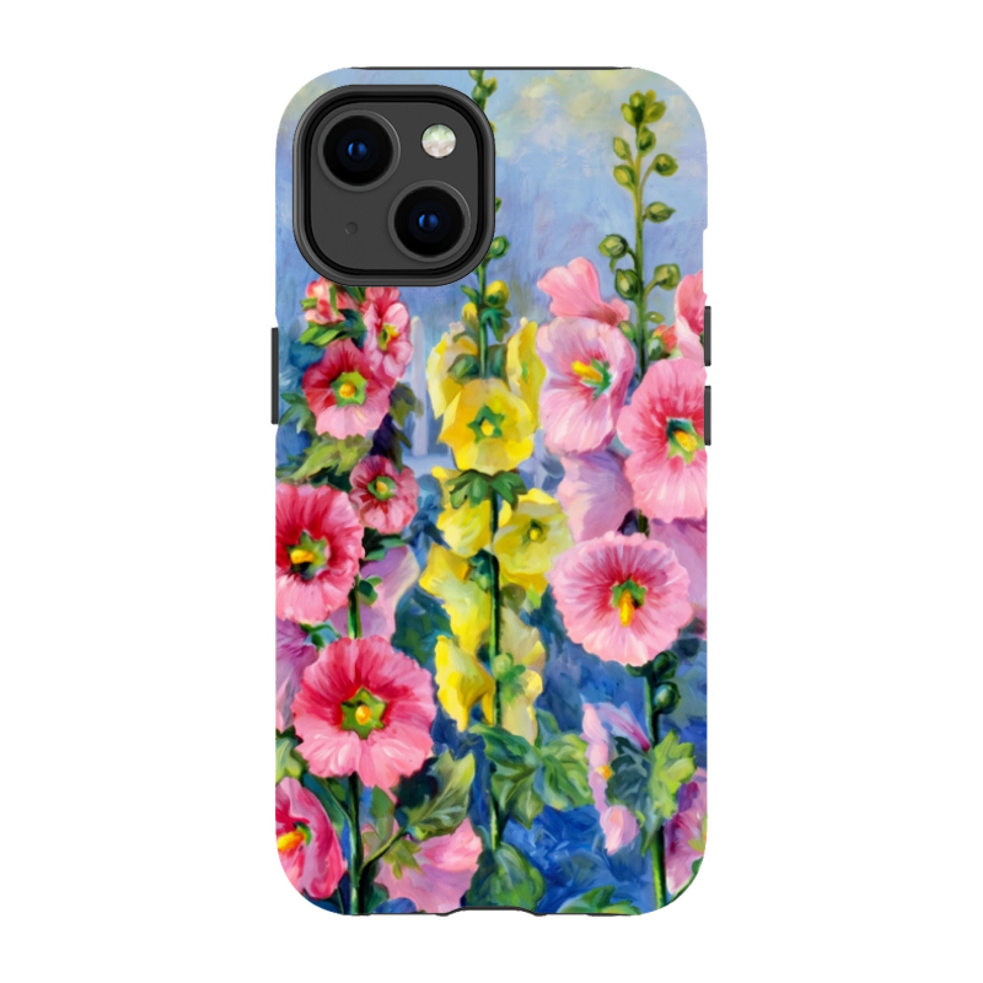 iPhone Tough Case - Hollyhock Garden