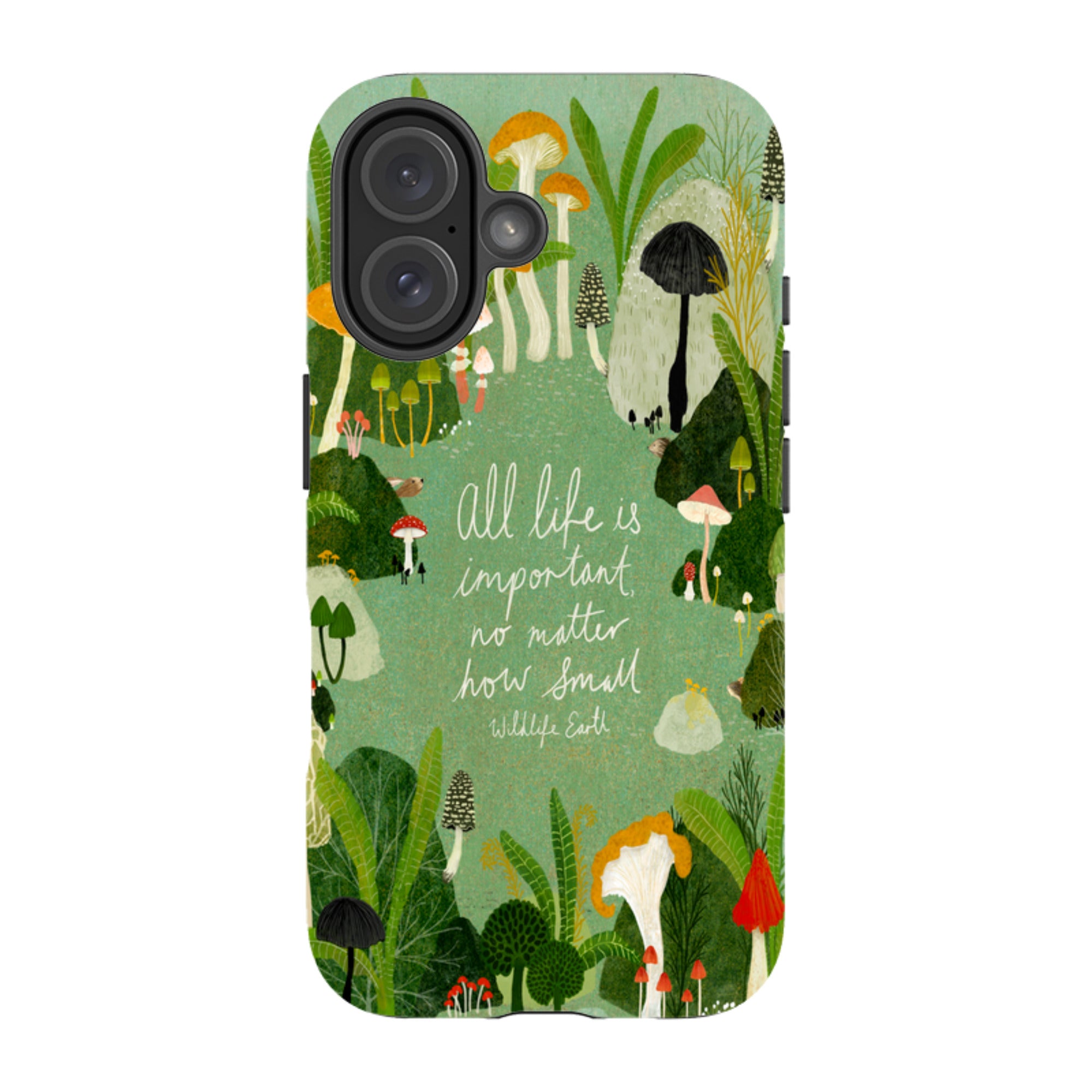 iPhone Tough Case - Wildlife Text By Katherine Quinn