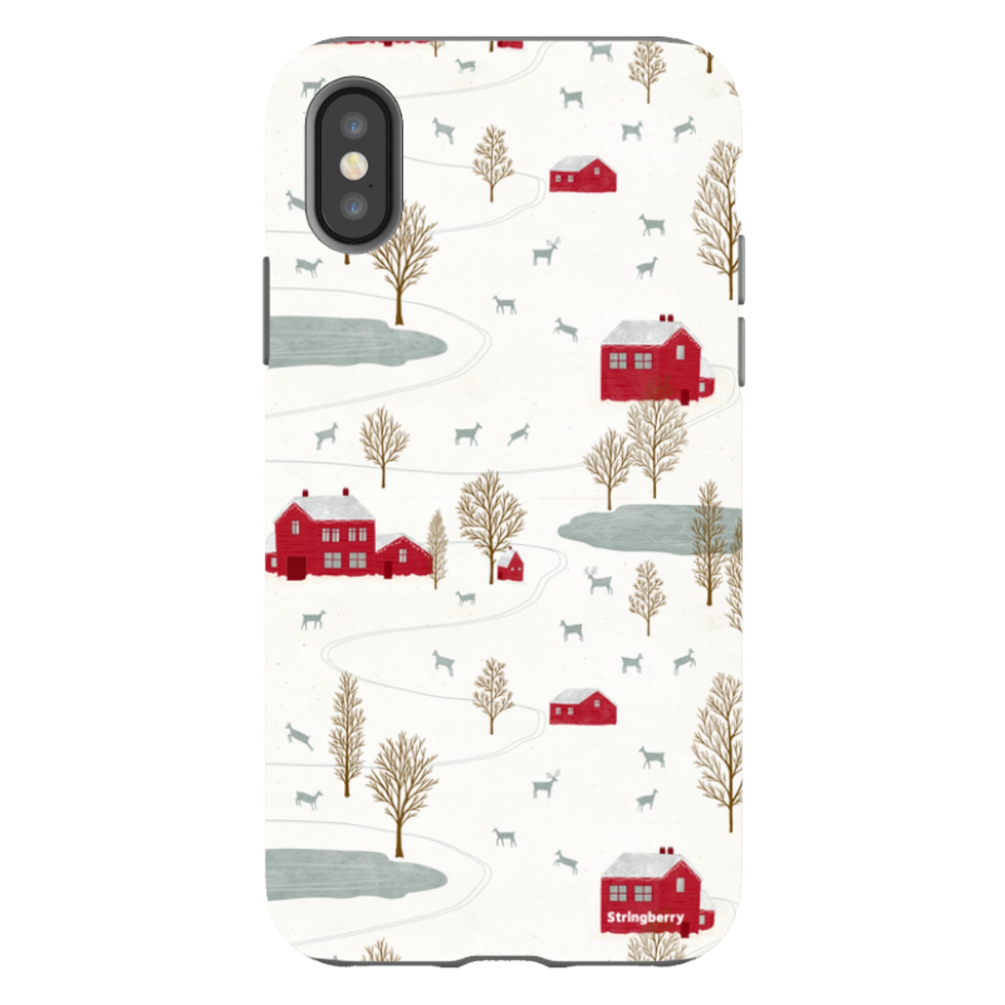 iPhone Tough Case - Winter Landscape II By Katherine Quinn