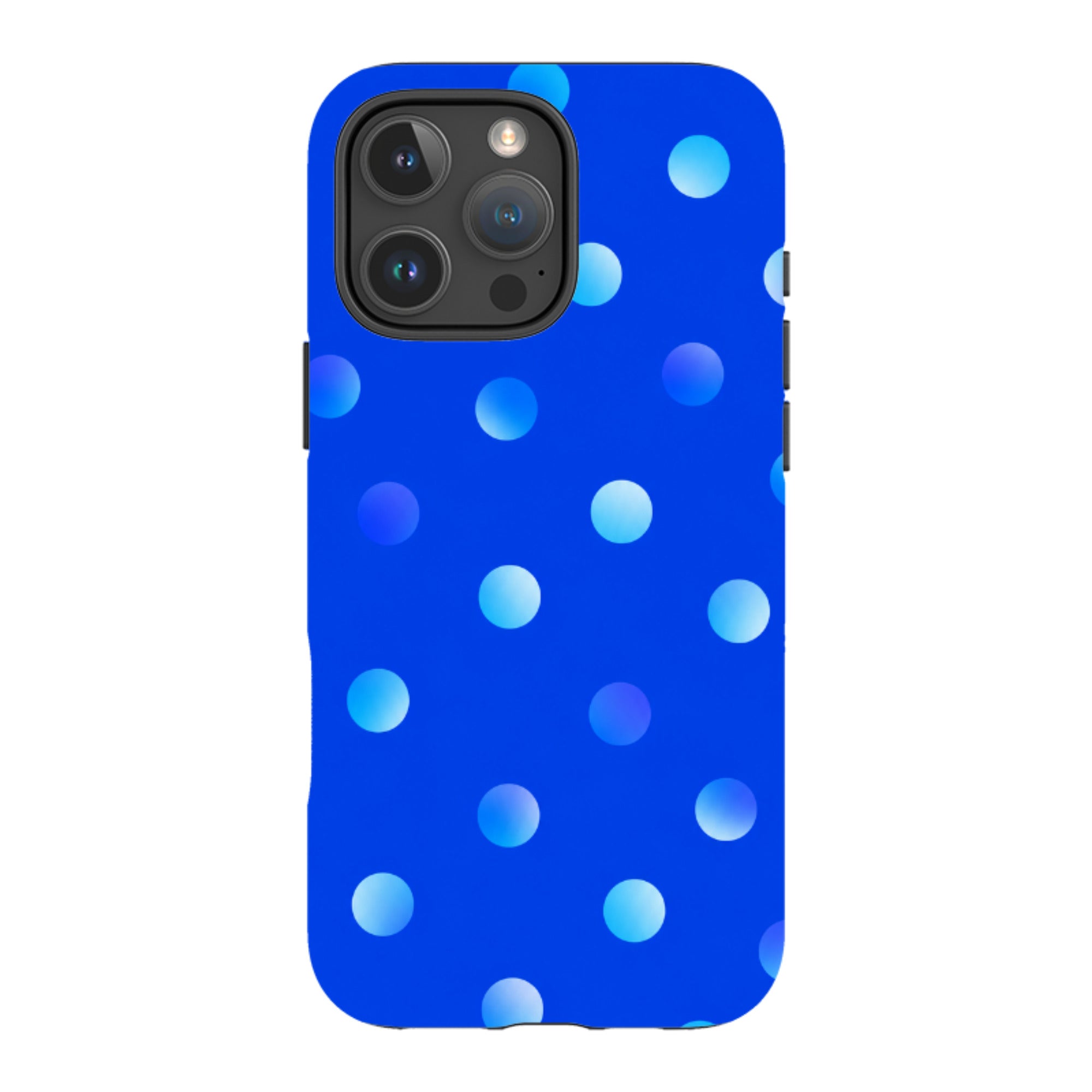 iPhone Tough Case - Blue Polka Dot