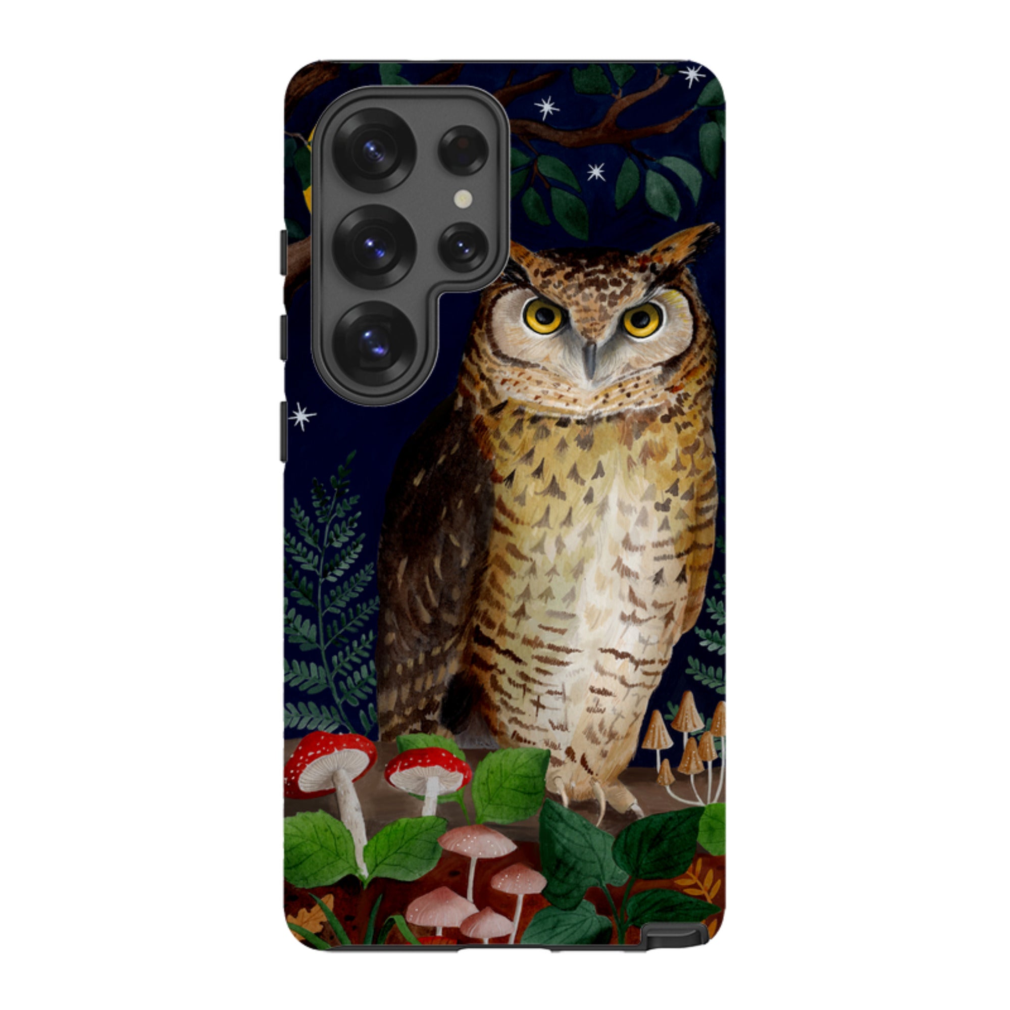 Samsung Tough Case - Mushroom Owl By Bex Parkin