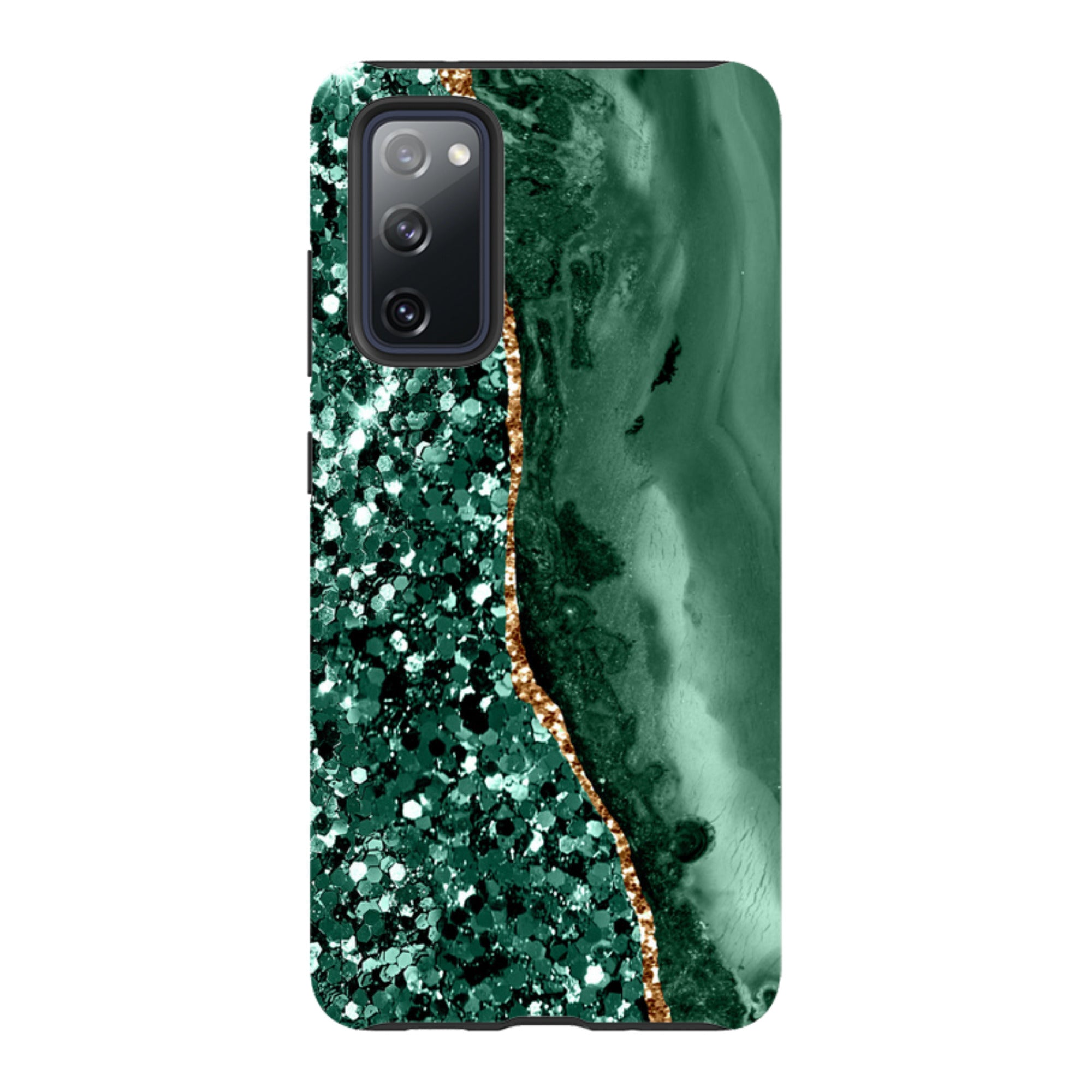 Samsung Tough Case - Green Shade (case does not glitter)