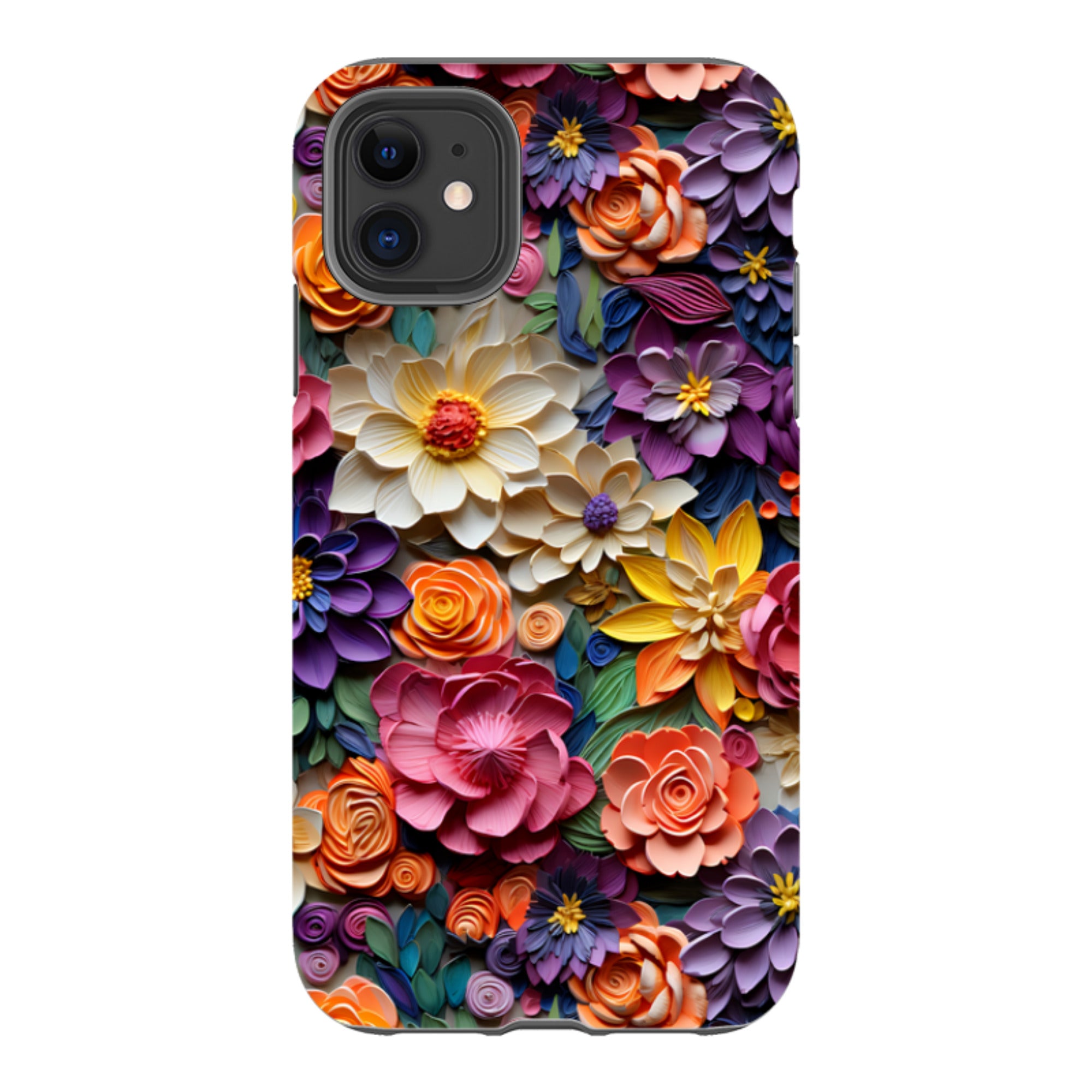 iPhone Tough Case -Violet Floral