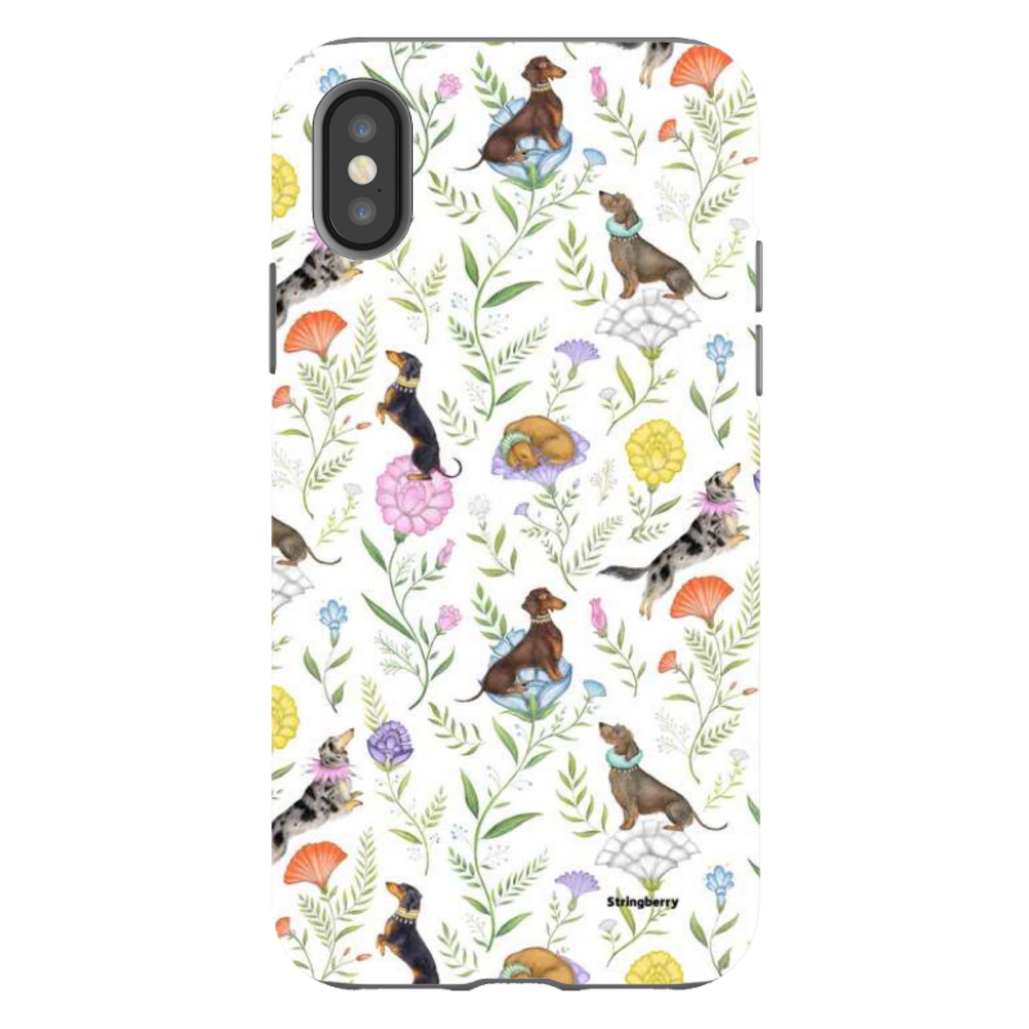 iPhone Tough Case - Doxy Day Afternoon White By Catherine Rowe