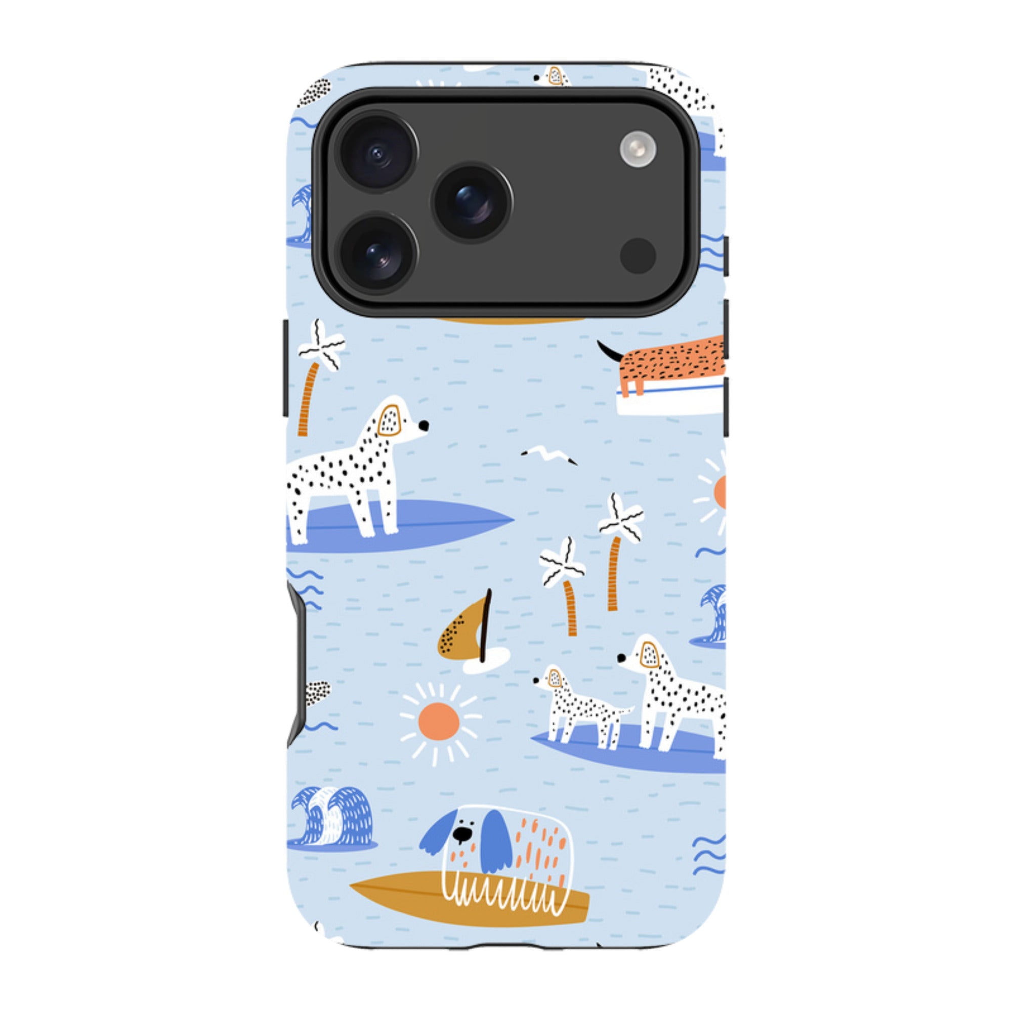 iPhone MagSafe Tough Case - Surfing Dogs