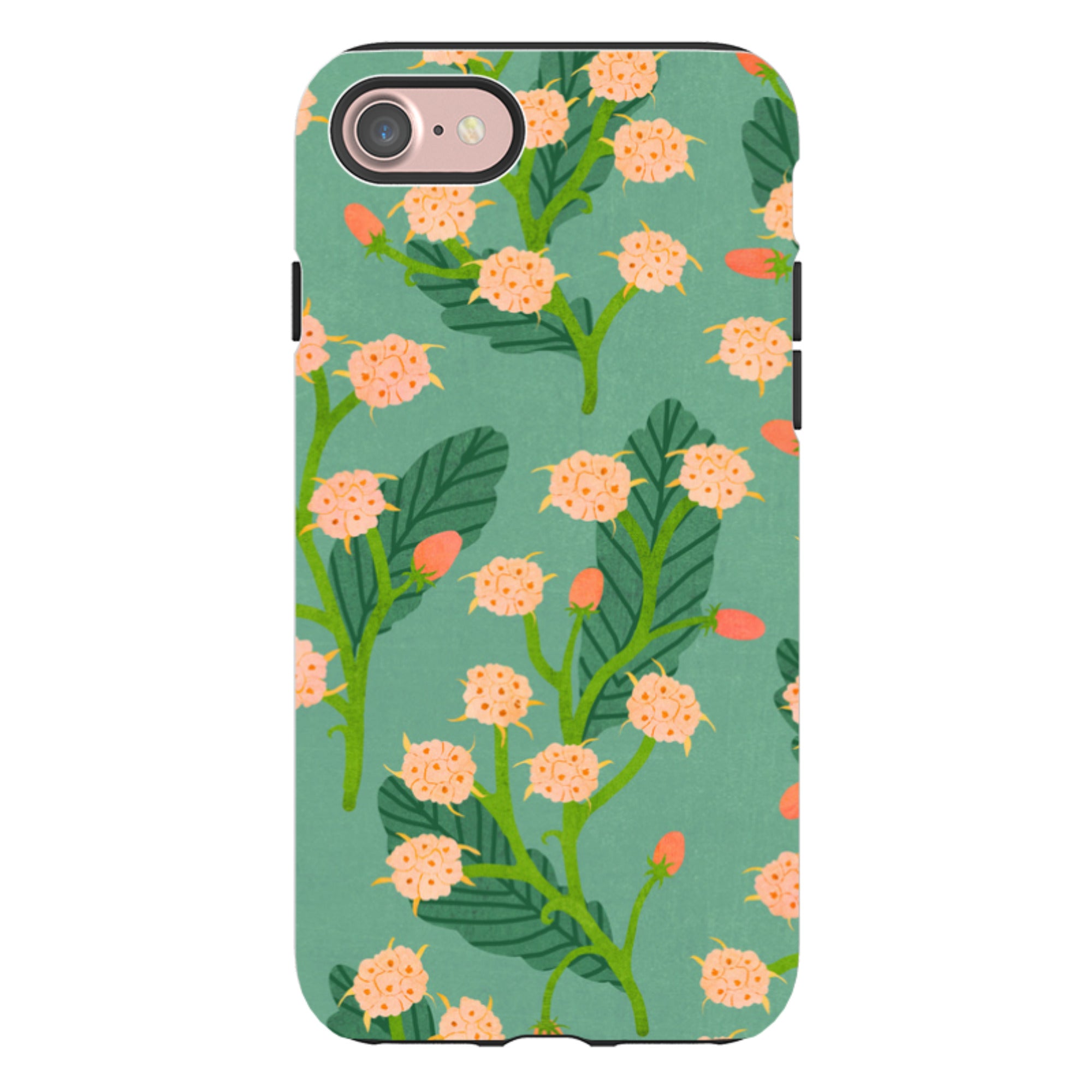 iPhone Tough Case - Summer Seeds Teal By Katherine Quinn