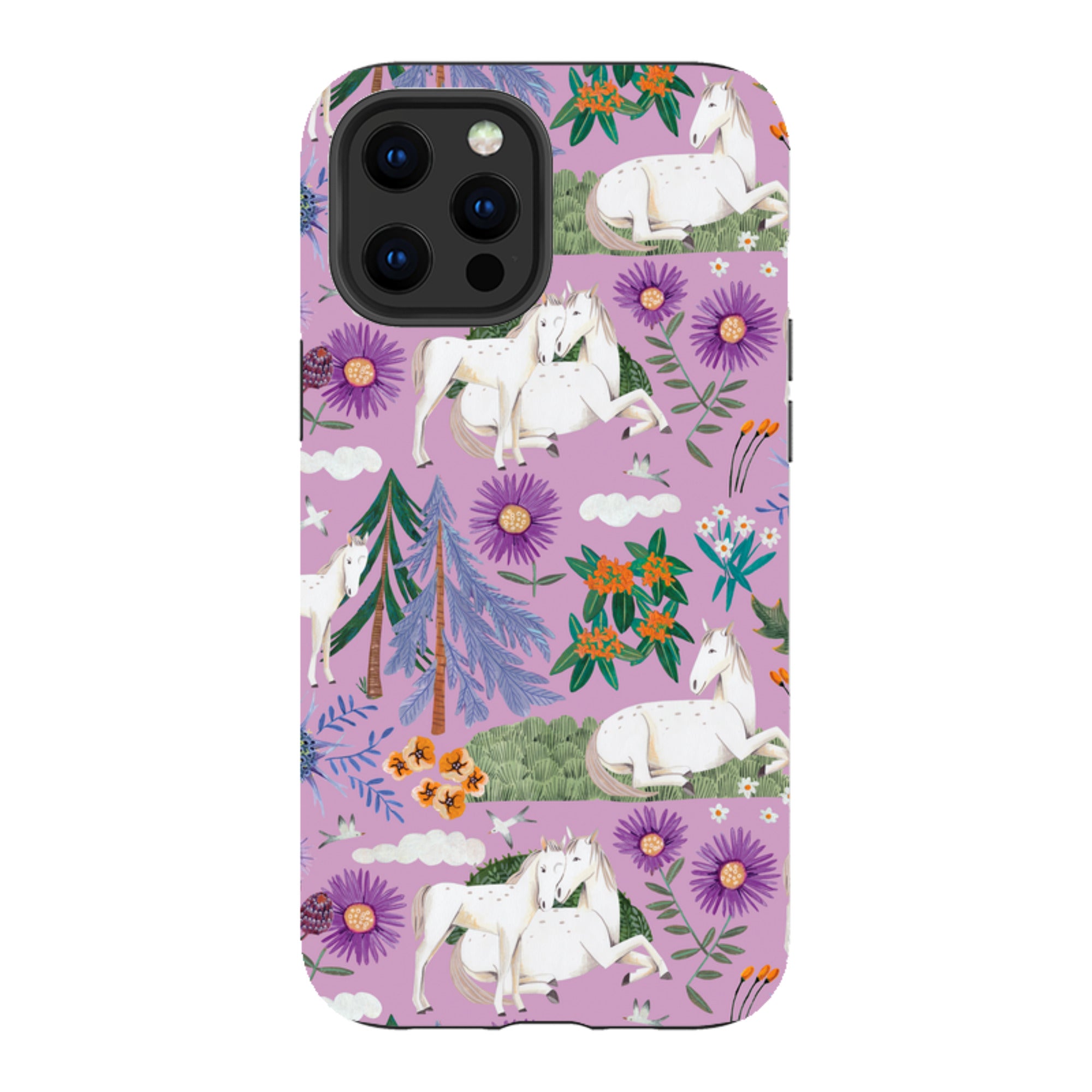 iPhone Tough Case - Horse Pattern By Caroline Bonne Muller