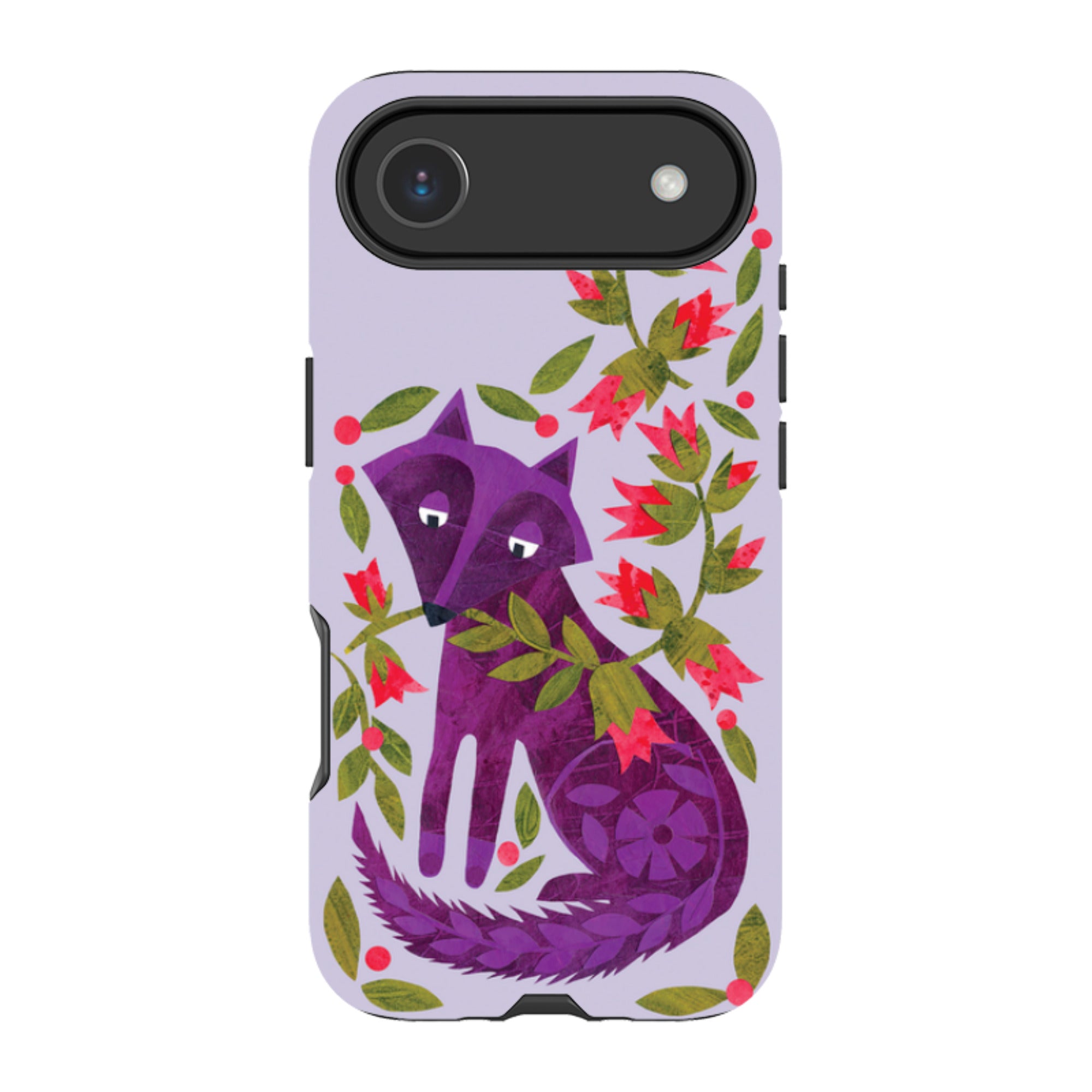 iPhone Tough Case - Purple Foxie By Tracey English