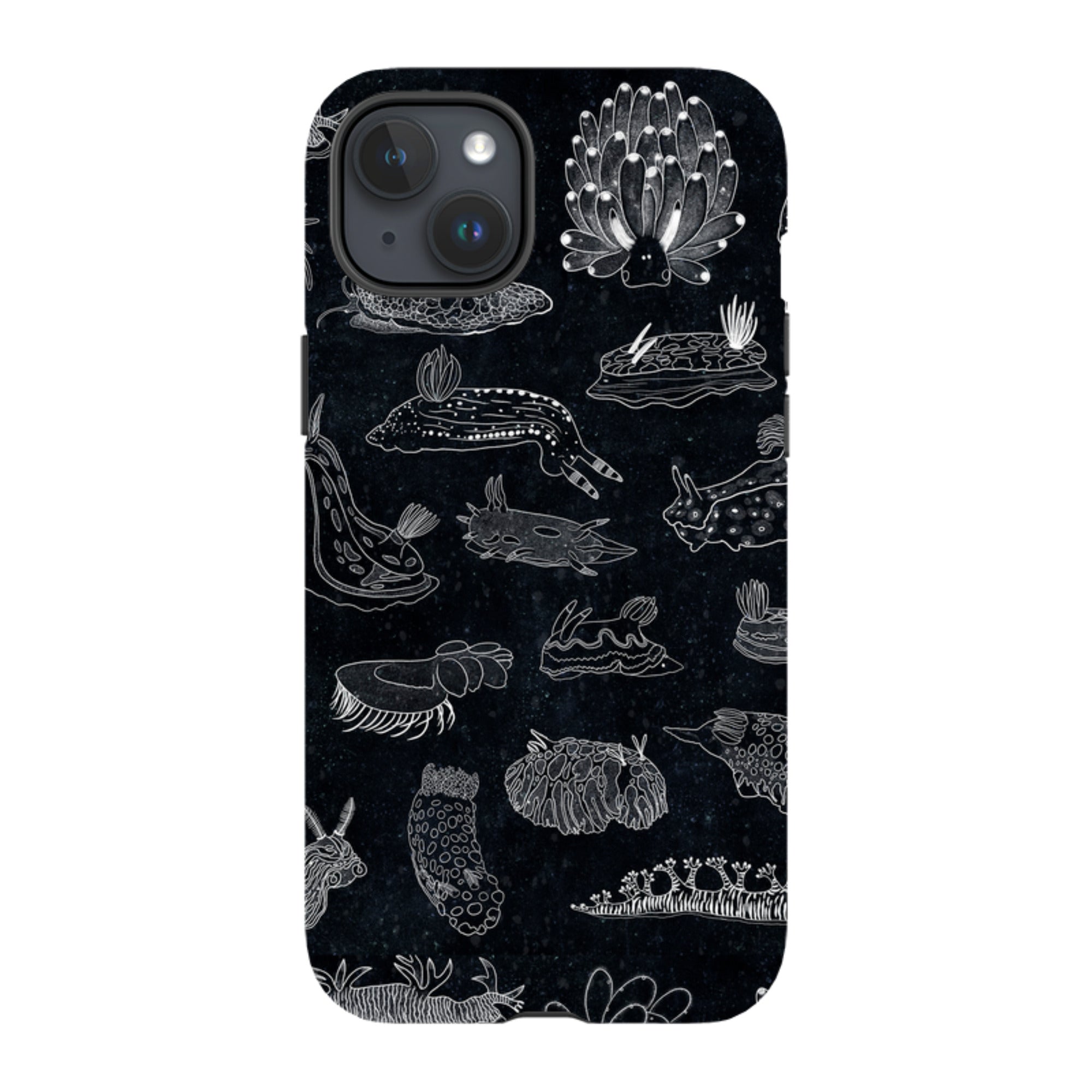 iPhone Tough Case - Nudibranch Line Drawing By Katherine Quinn