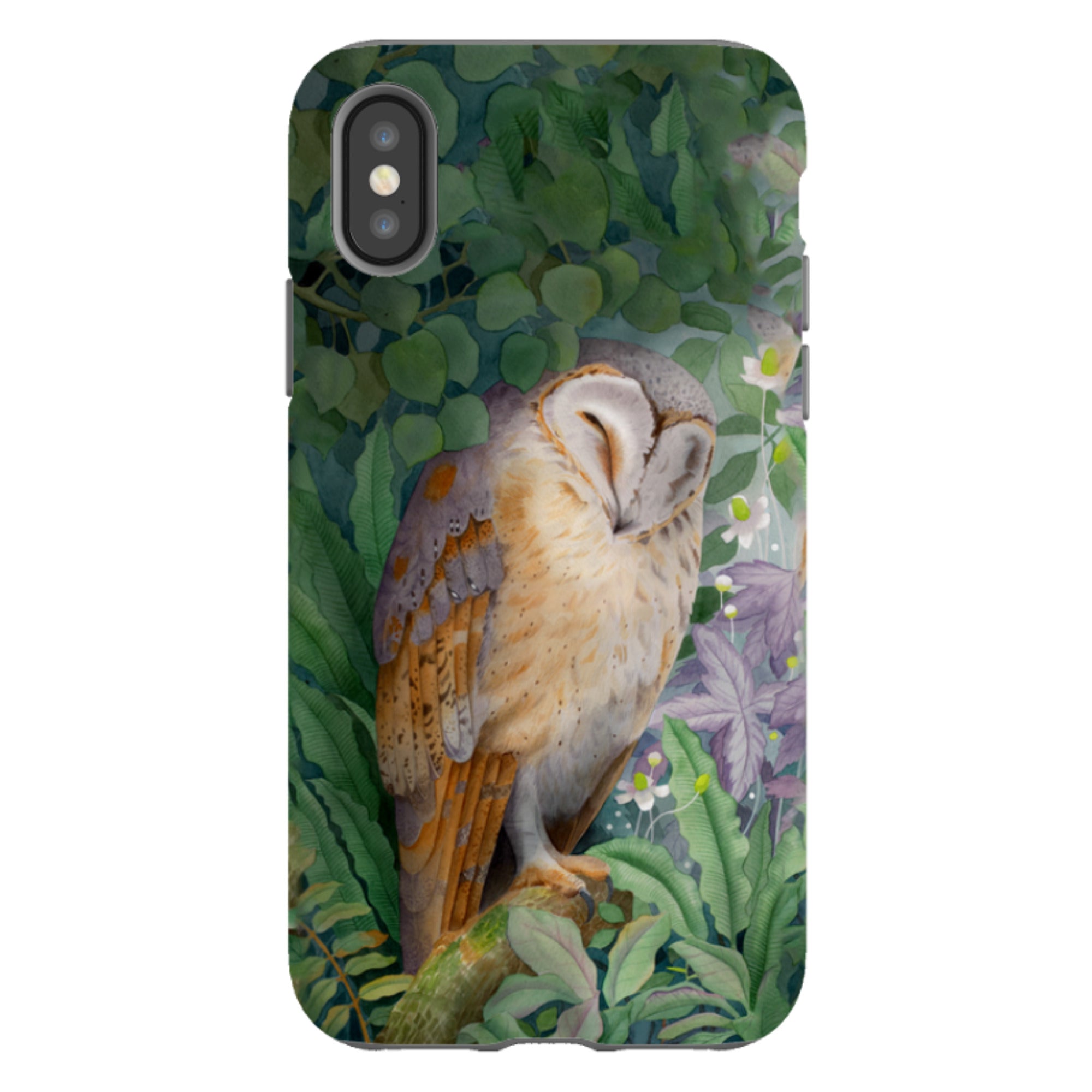 iPhone Tough Case - Sleepy Owl By Bex Parkin