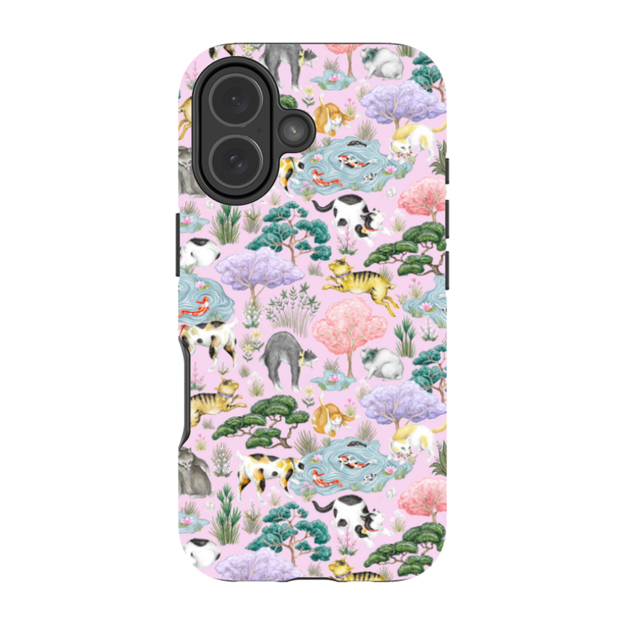 iPhone Tough Case - Cat Garden By Catherine Rowe