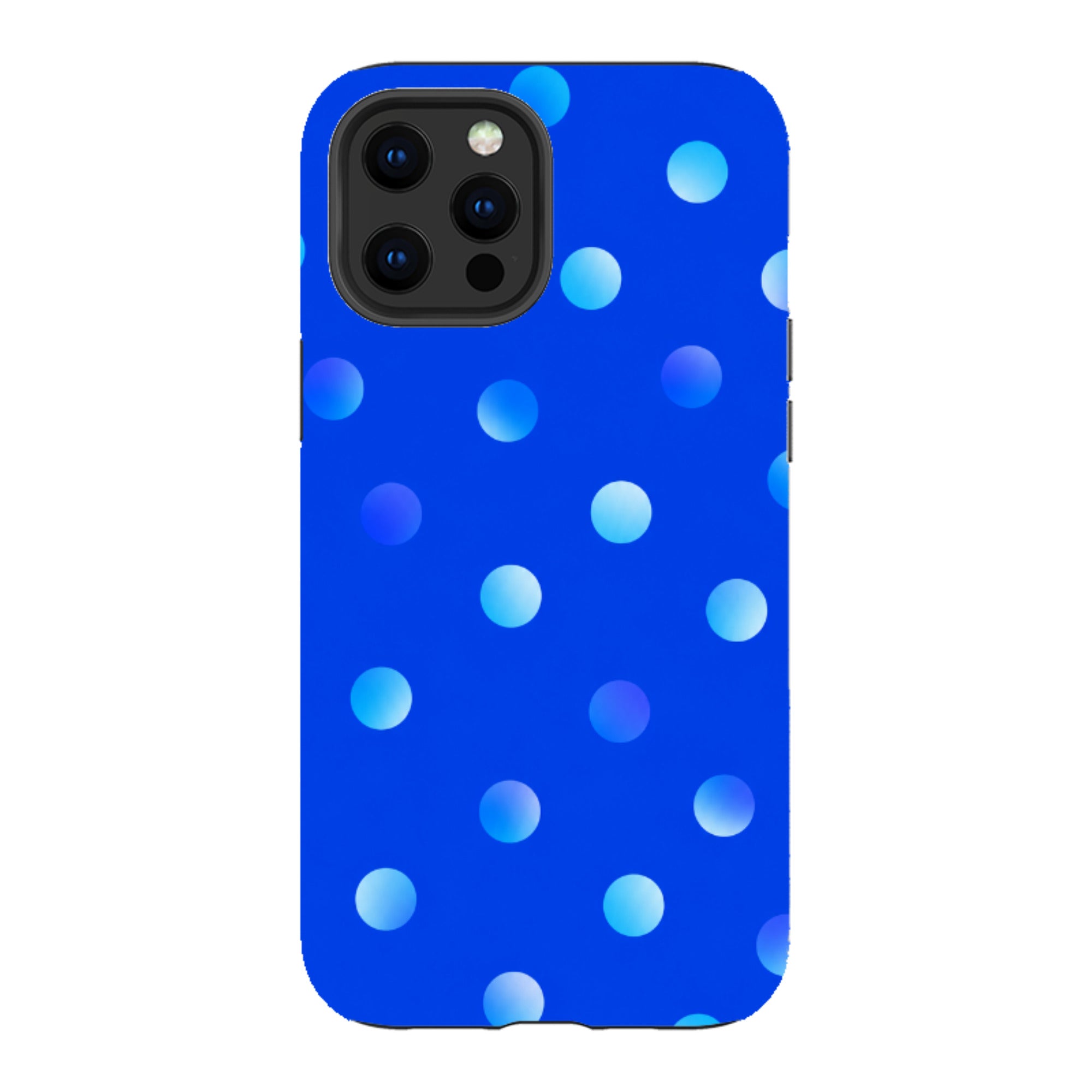 iPhone Tough Case - Blue Polka Dot