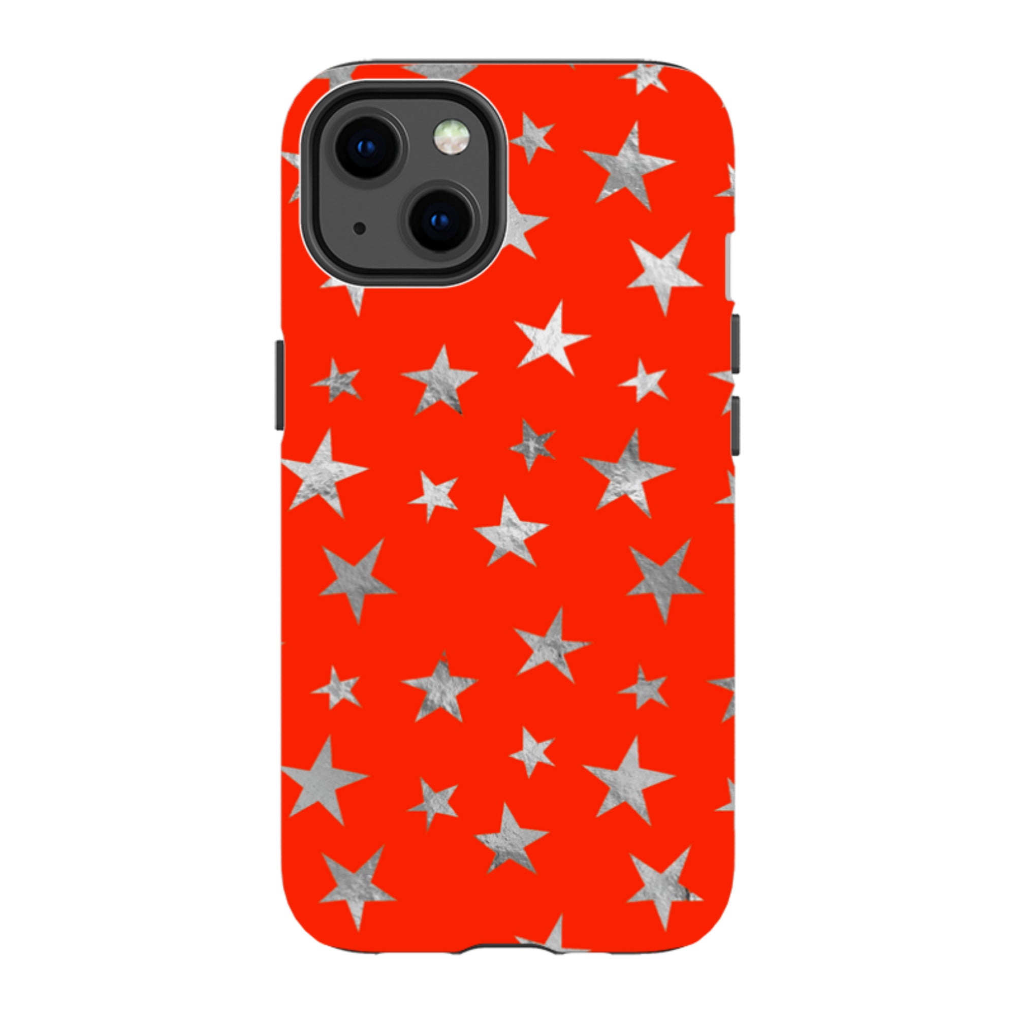 iPhone Tough Case - Red and Silver Stars