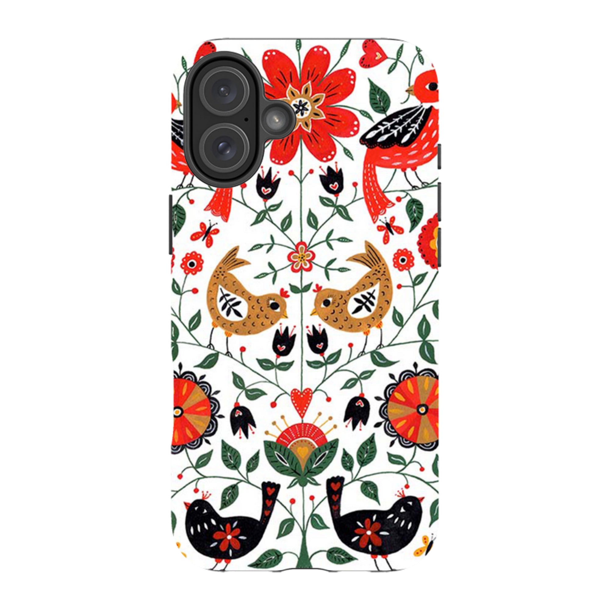 iPhone MagSafe Tough Case -  Birds and Florals By Suzy Taylor