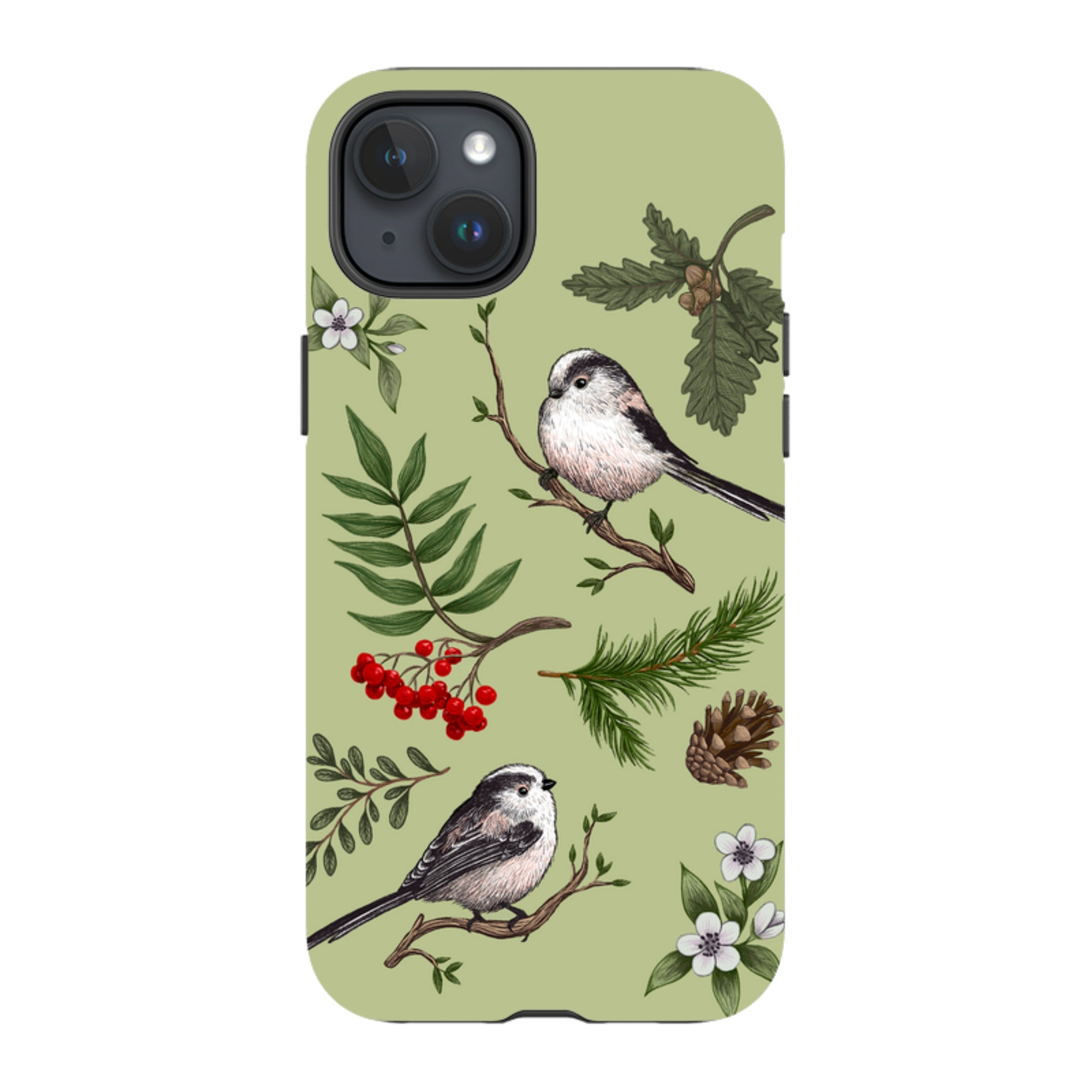 iPhone Tough Case - Longtail Tits By Anna Stead