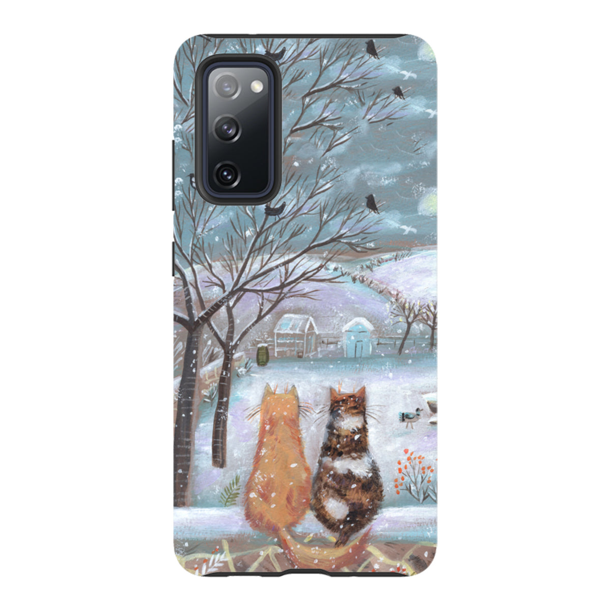 Samsung Tough Case - Winter Cottage Cats By Mary Stubberfield