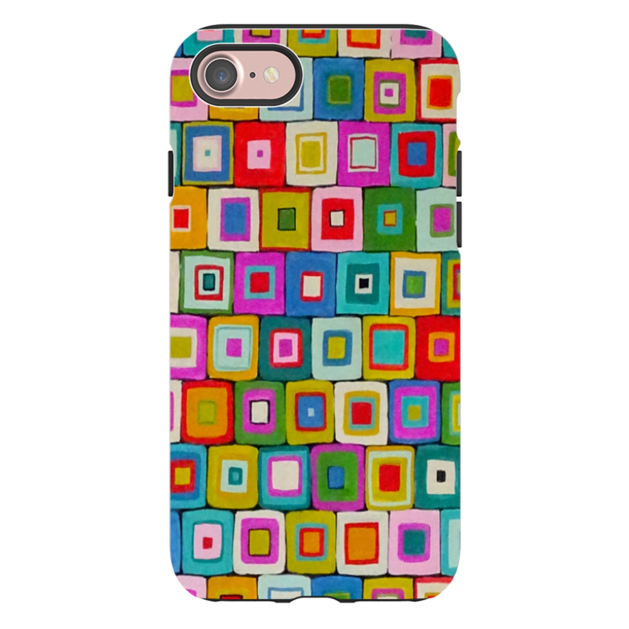 iPhone Tough Case - Atelier Blanket Squares Bright By Sarah Campbell