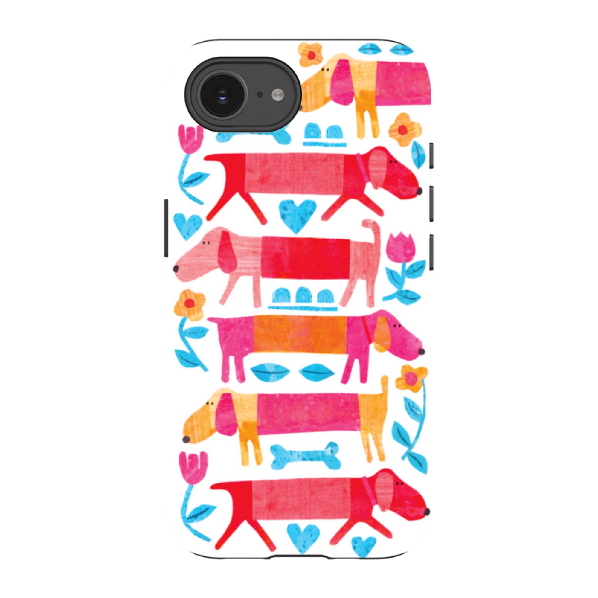 iPhone Tough Case - Sausage Dog By Tracey English