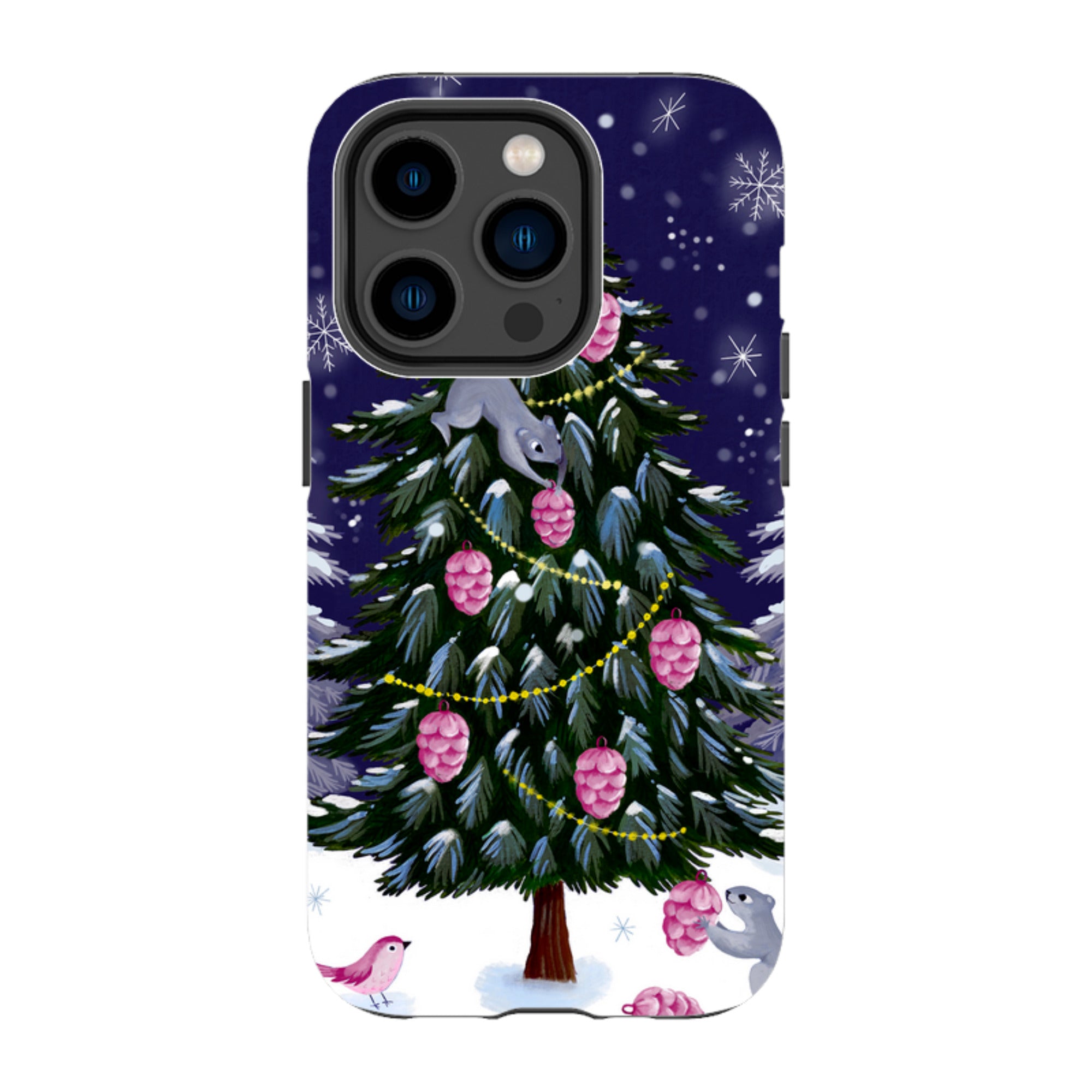 iPhone Tough Case - Squirrel Tree By Bex Parkin