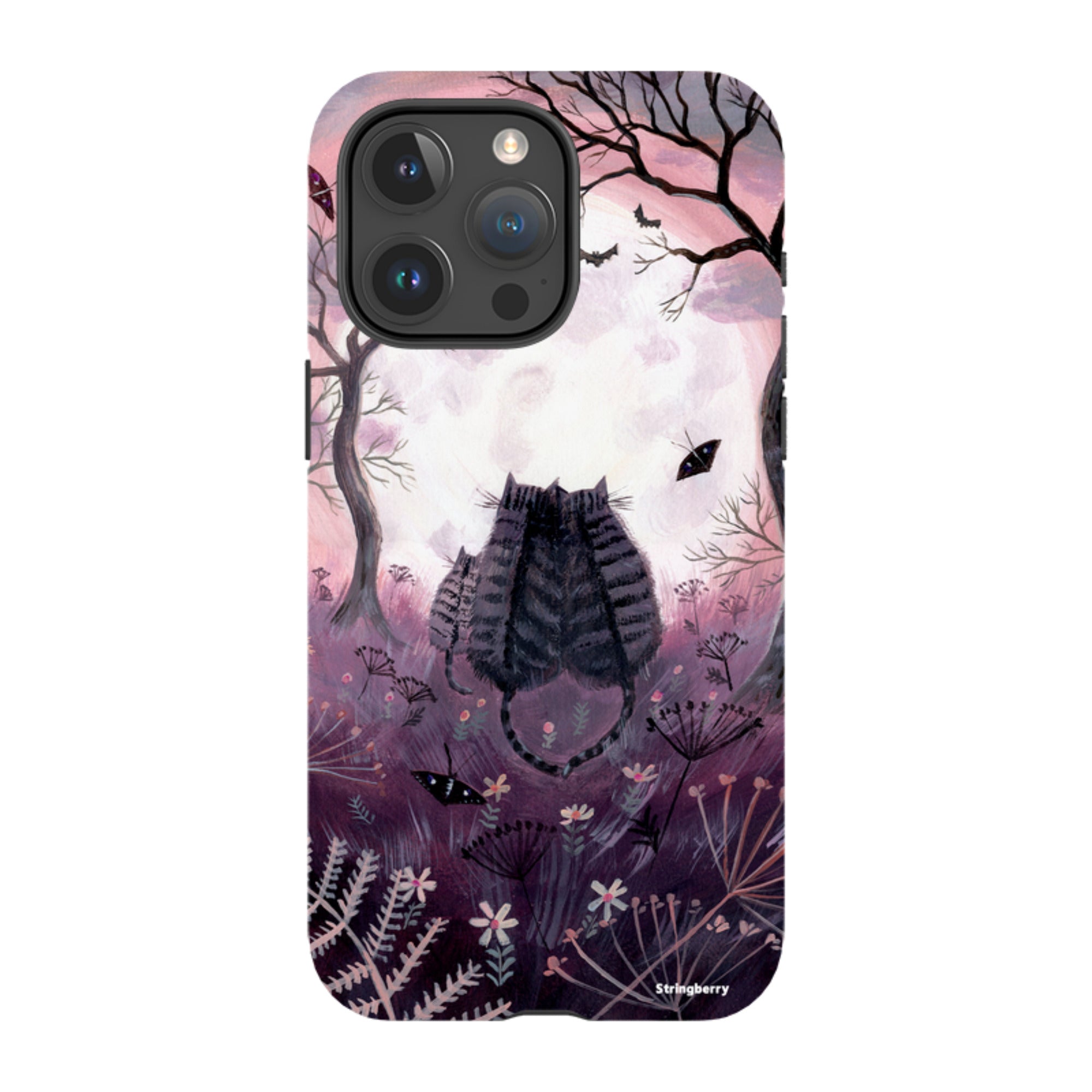 iPhone MagSafe Tough Case - Spooky Cats By Mary Stubberfield