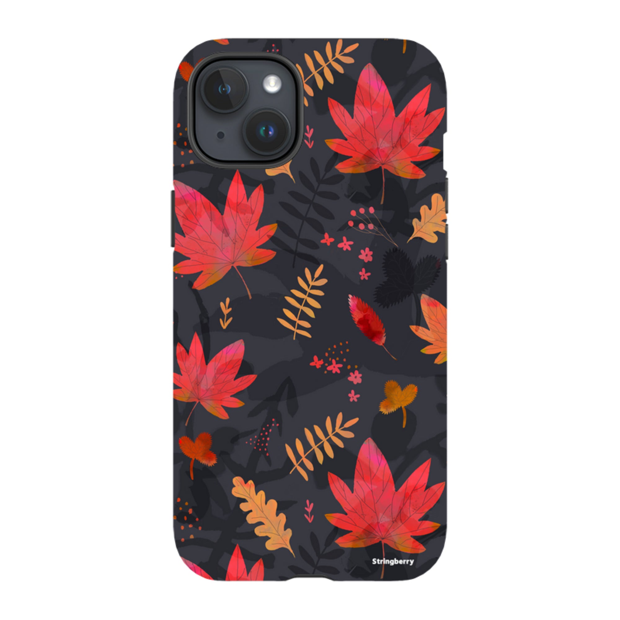 iPhone Tough Case - Autumn Leaves Dark