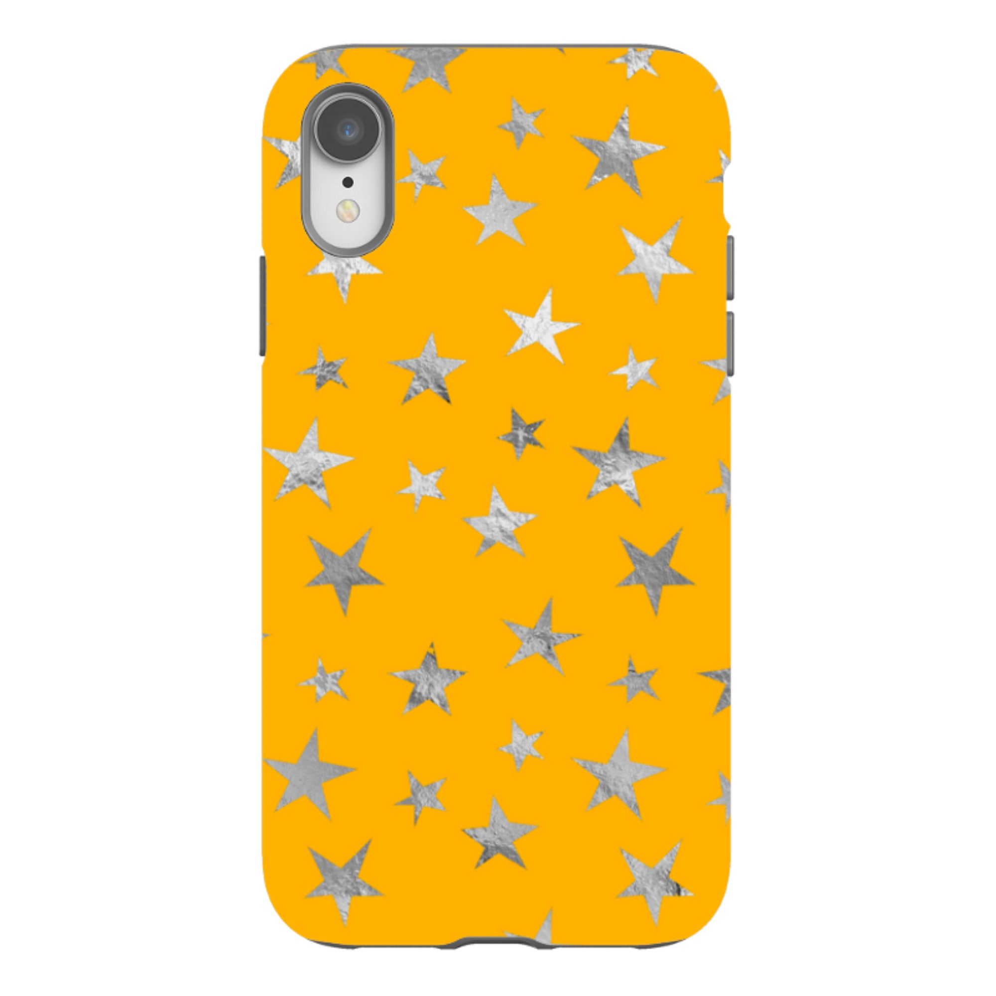 iPhone Tough Case - Honey Stars Silver
