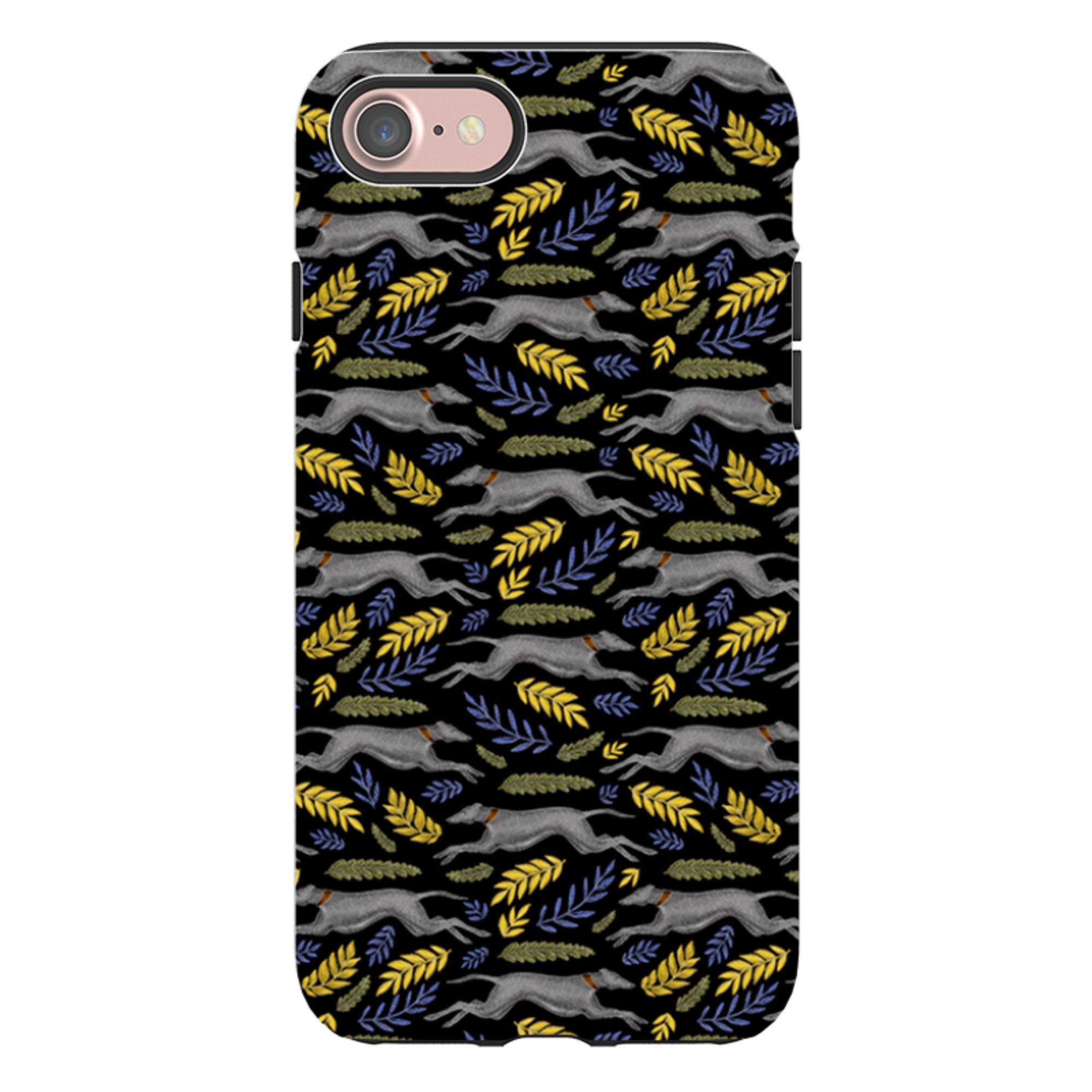 iPhone Tough Case - Greyhound Pattern By Catherine Rowe