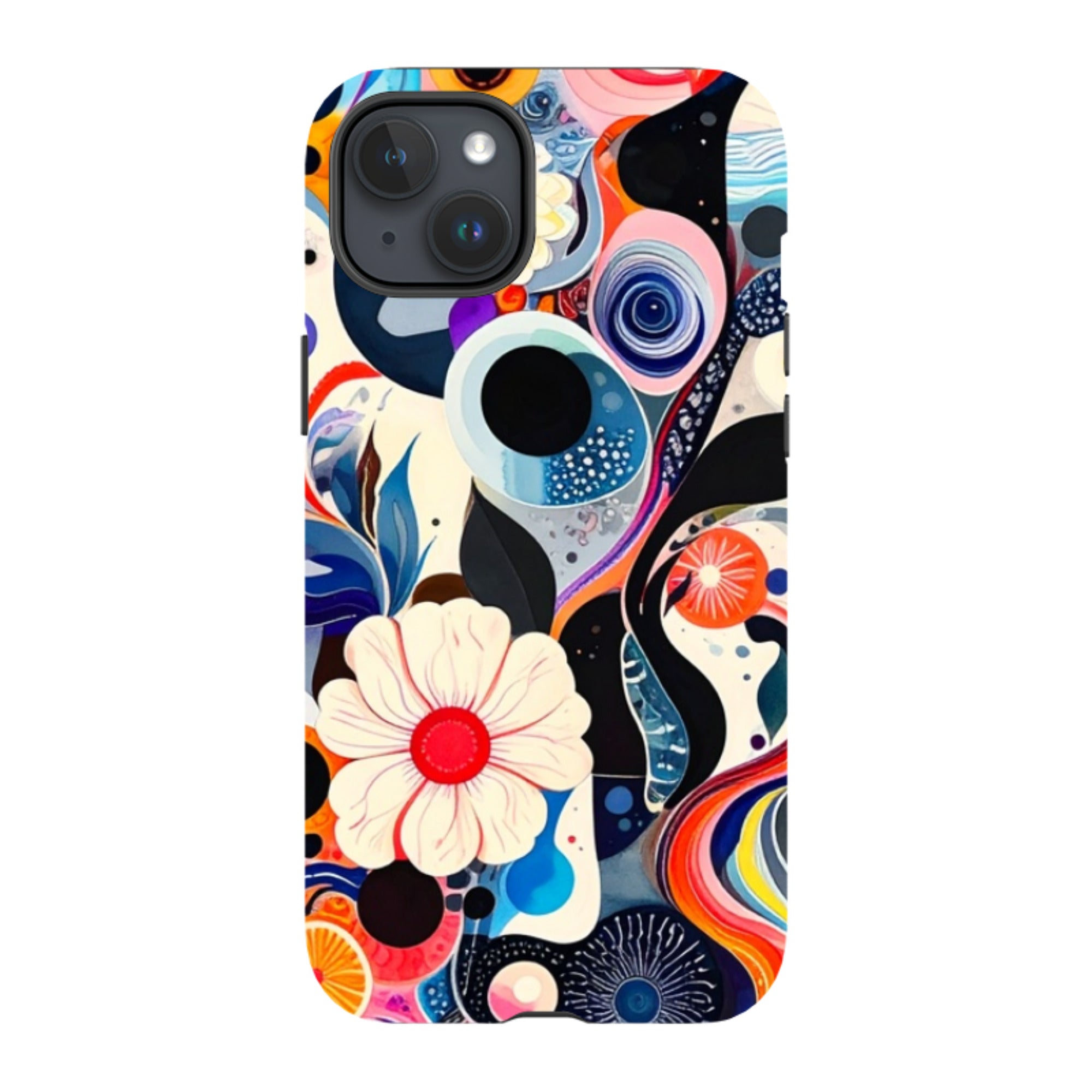 iPhone Tough Case - Floral Marble