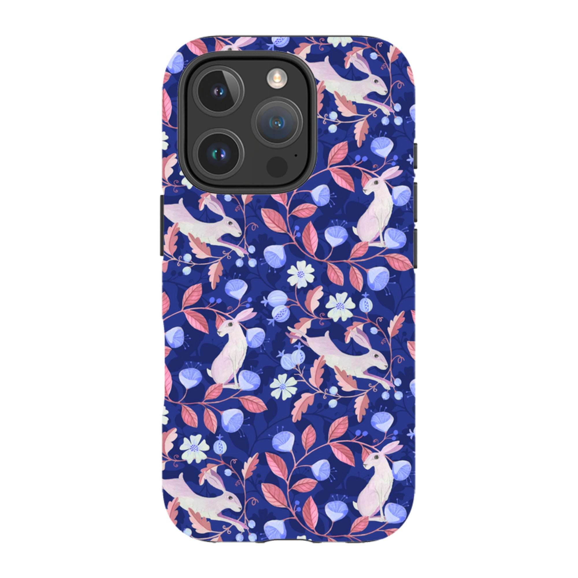 iPhone Tough Case - Hare Pattern By Bex Parkin