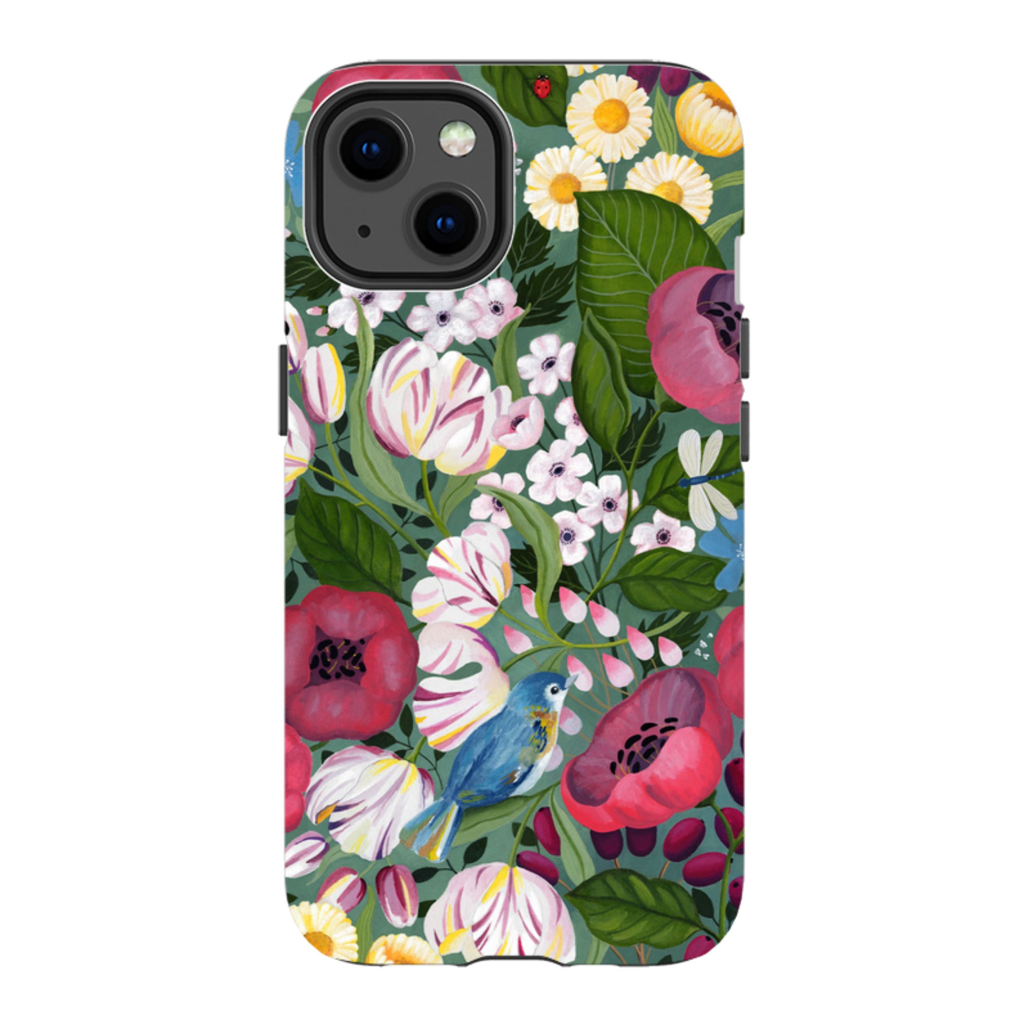iPhone Tough Case - Bluebird Flowers By Bex Parkin