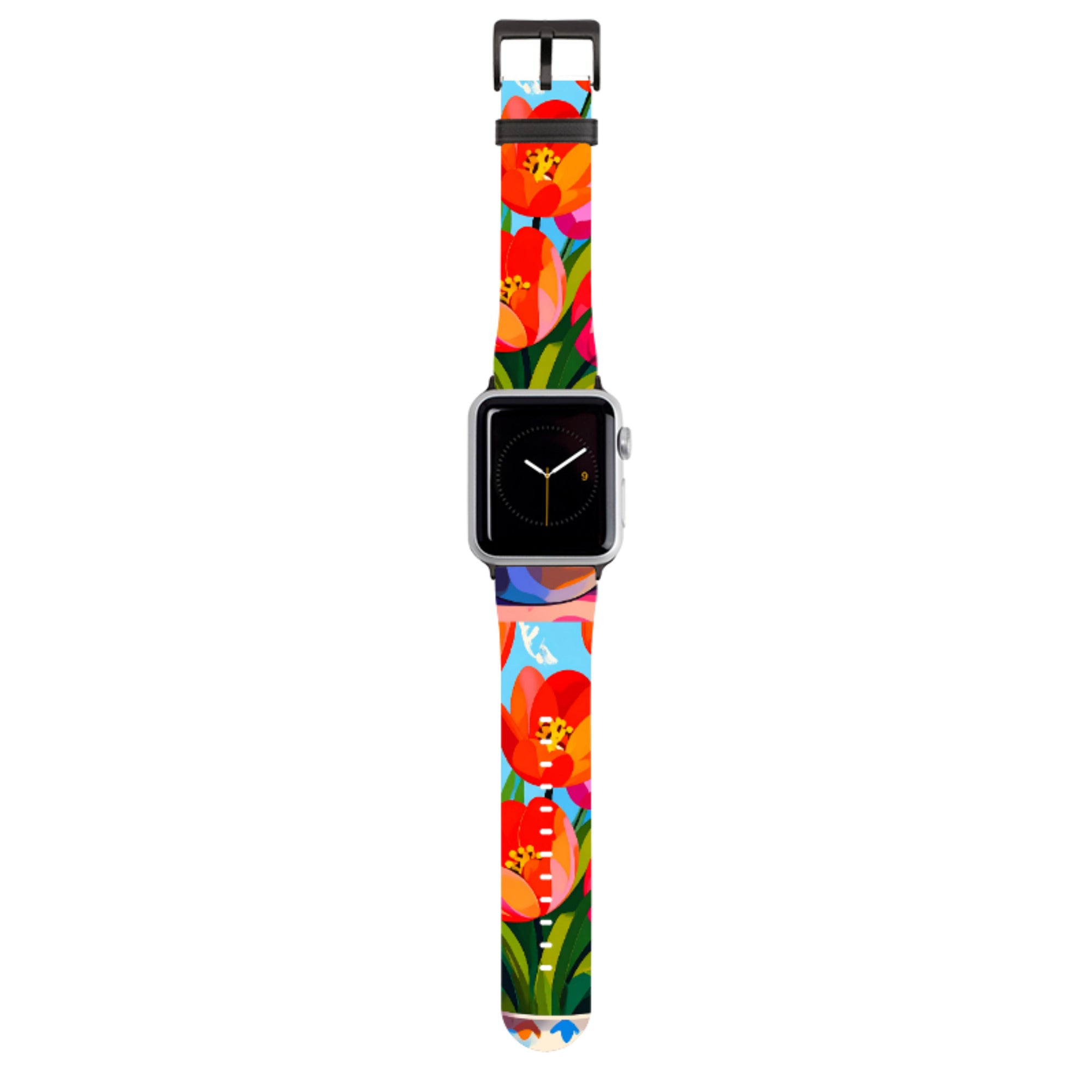 Tulip Pot Floral Apple Watch Strap