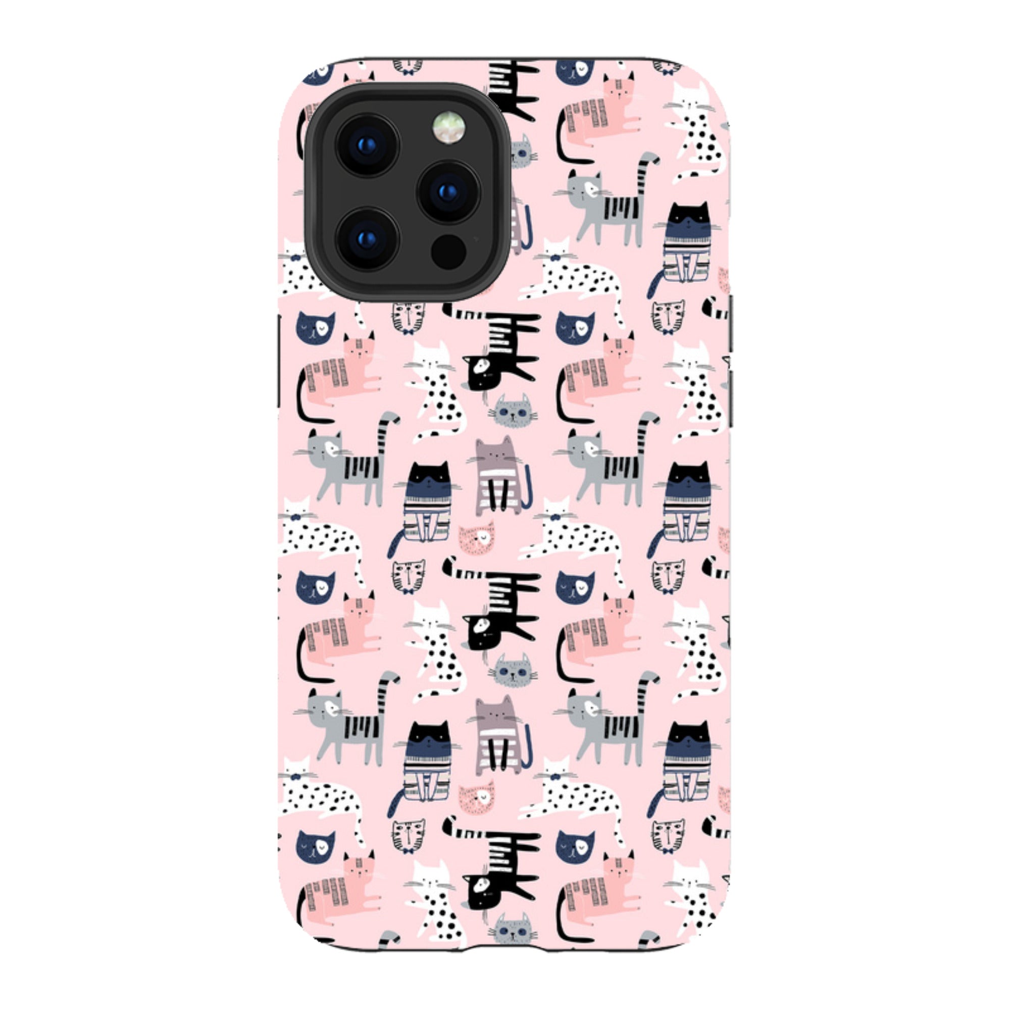 iPhone Tough Case - Cat-titude Pattern