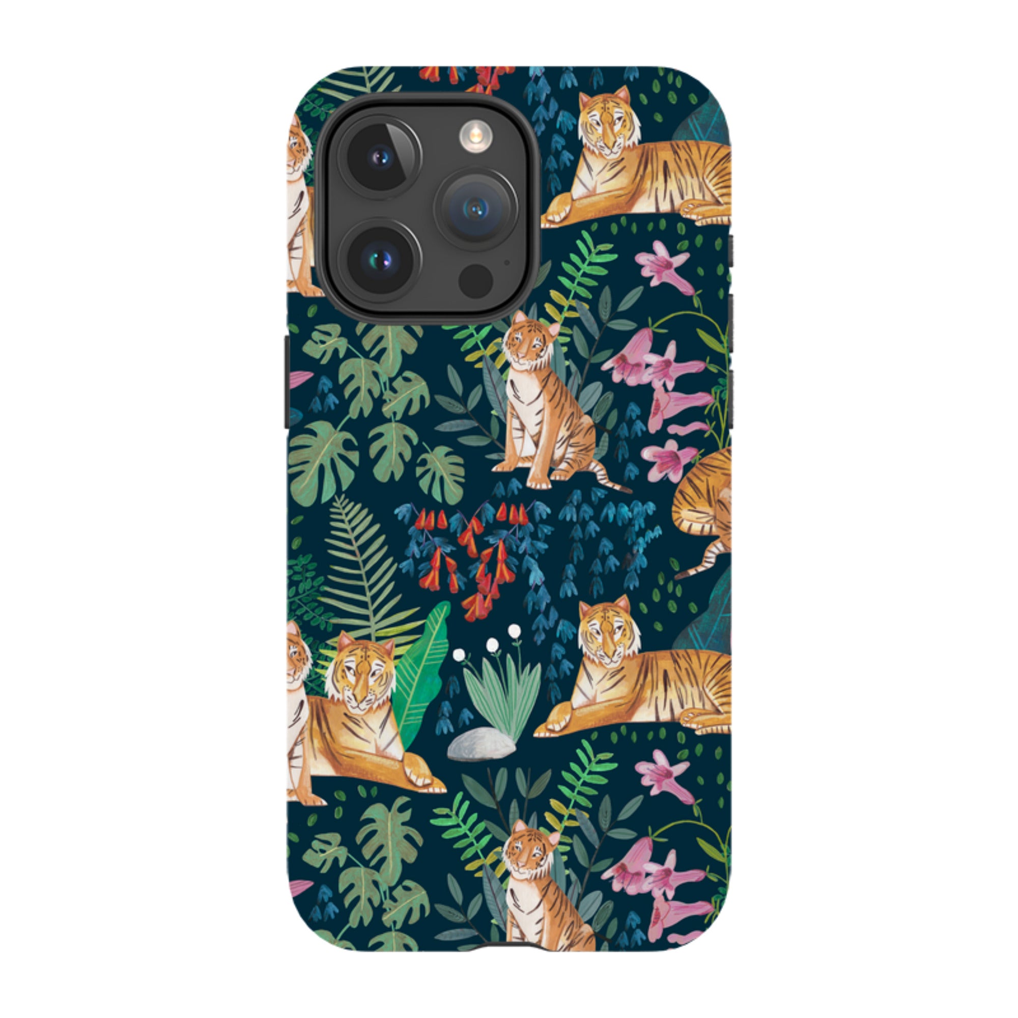 iPhone MagSafe Tough Case -  Tiger Pattern II By Caroline Bonne Muller