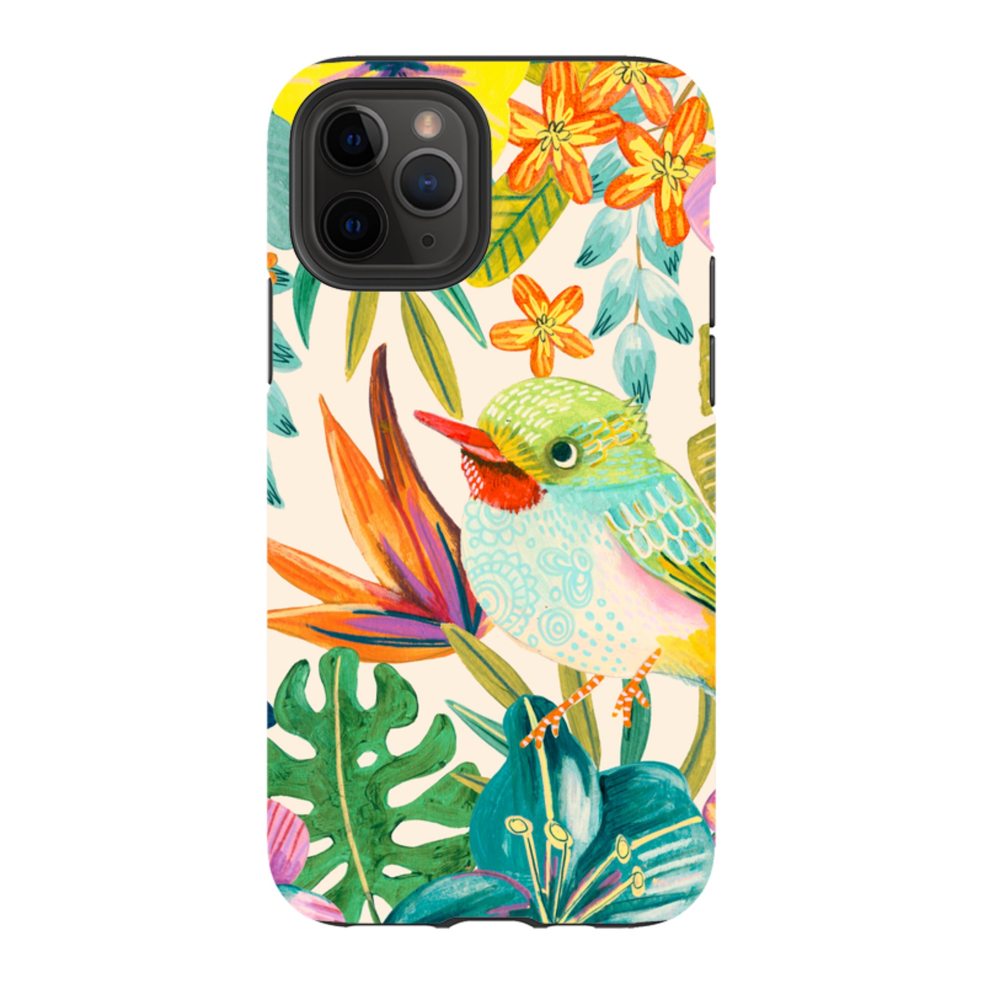 iPhone Tough Case - Tropical Bird II By Caroline Bonne Muller
